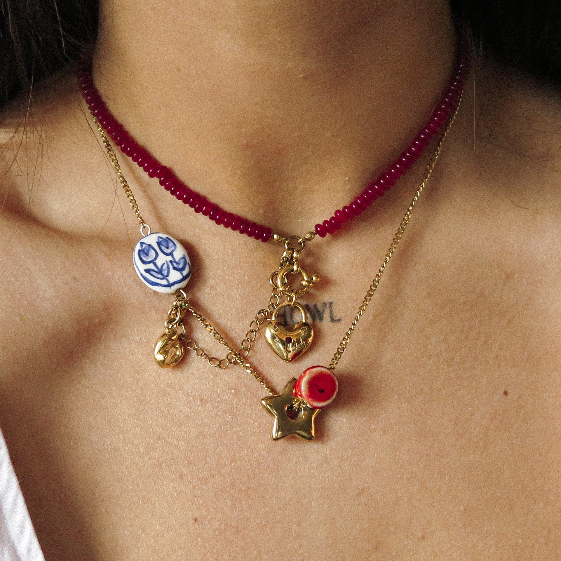 Mi Lady Heart Padlock Charm