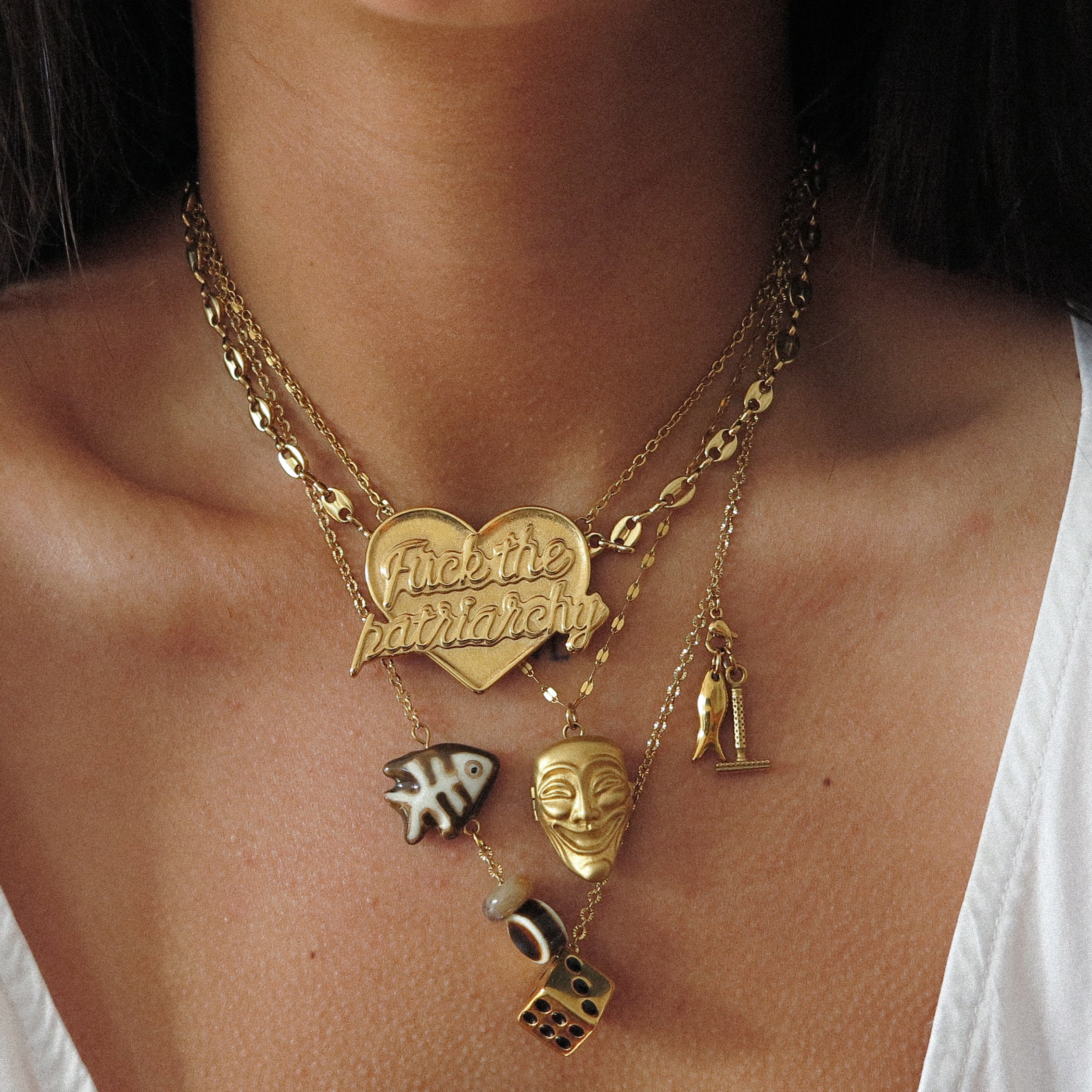 “Leona” Fishbone Necklace