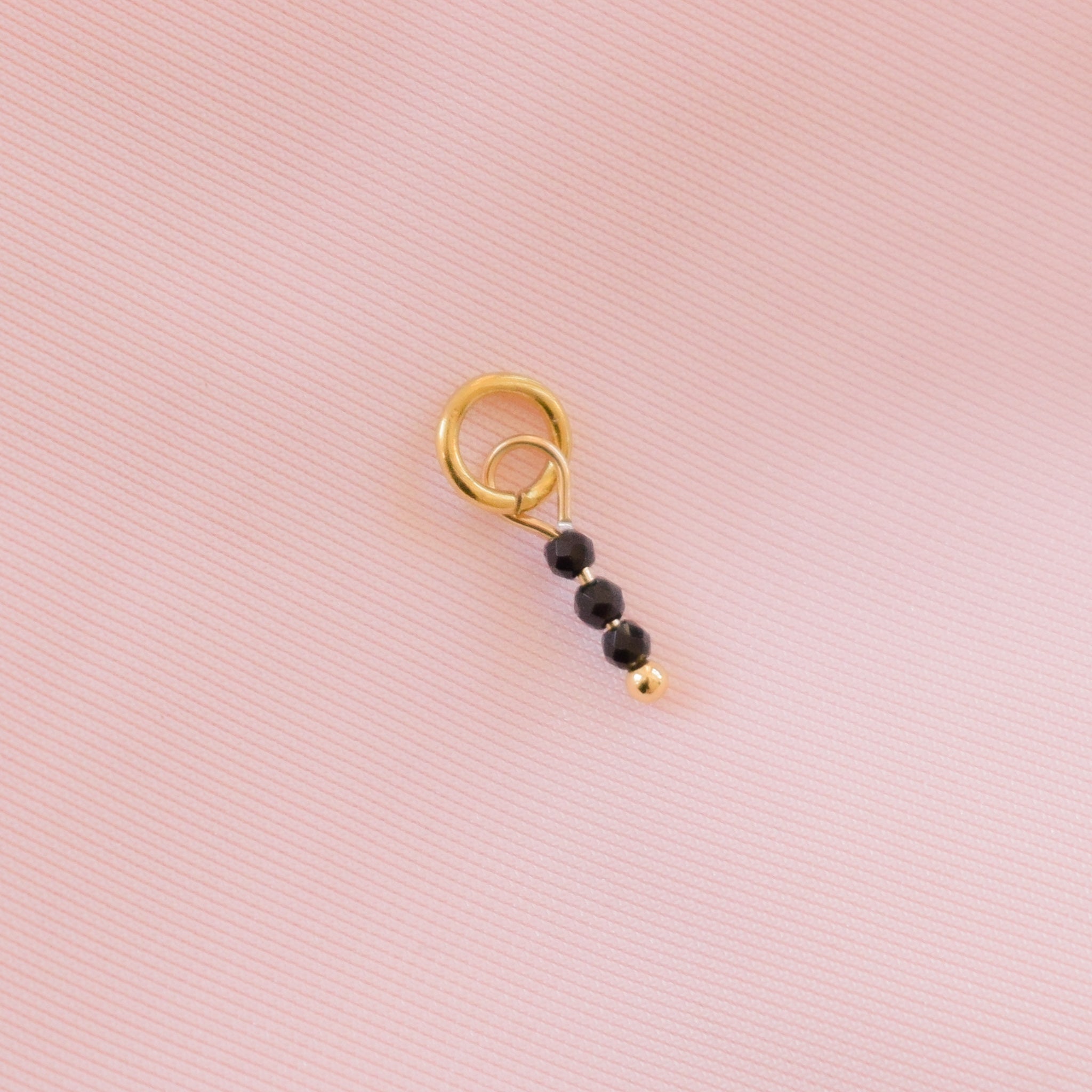 Blue Faceted Glass Bead Charm