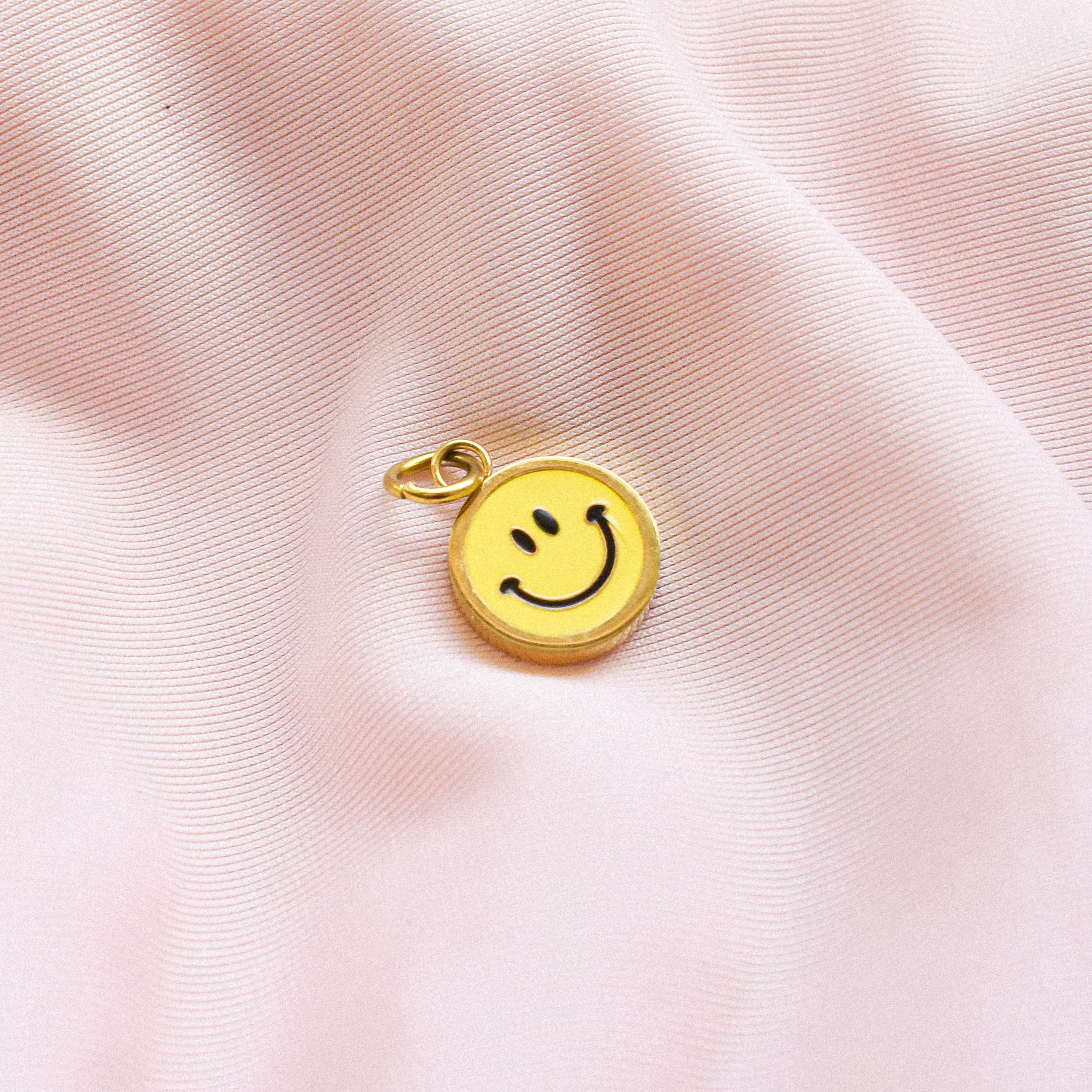 Yellow Smiley Charm