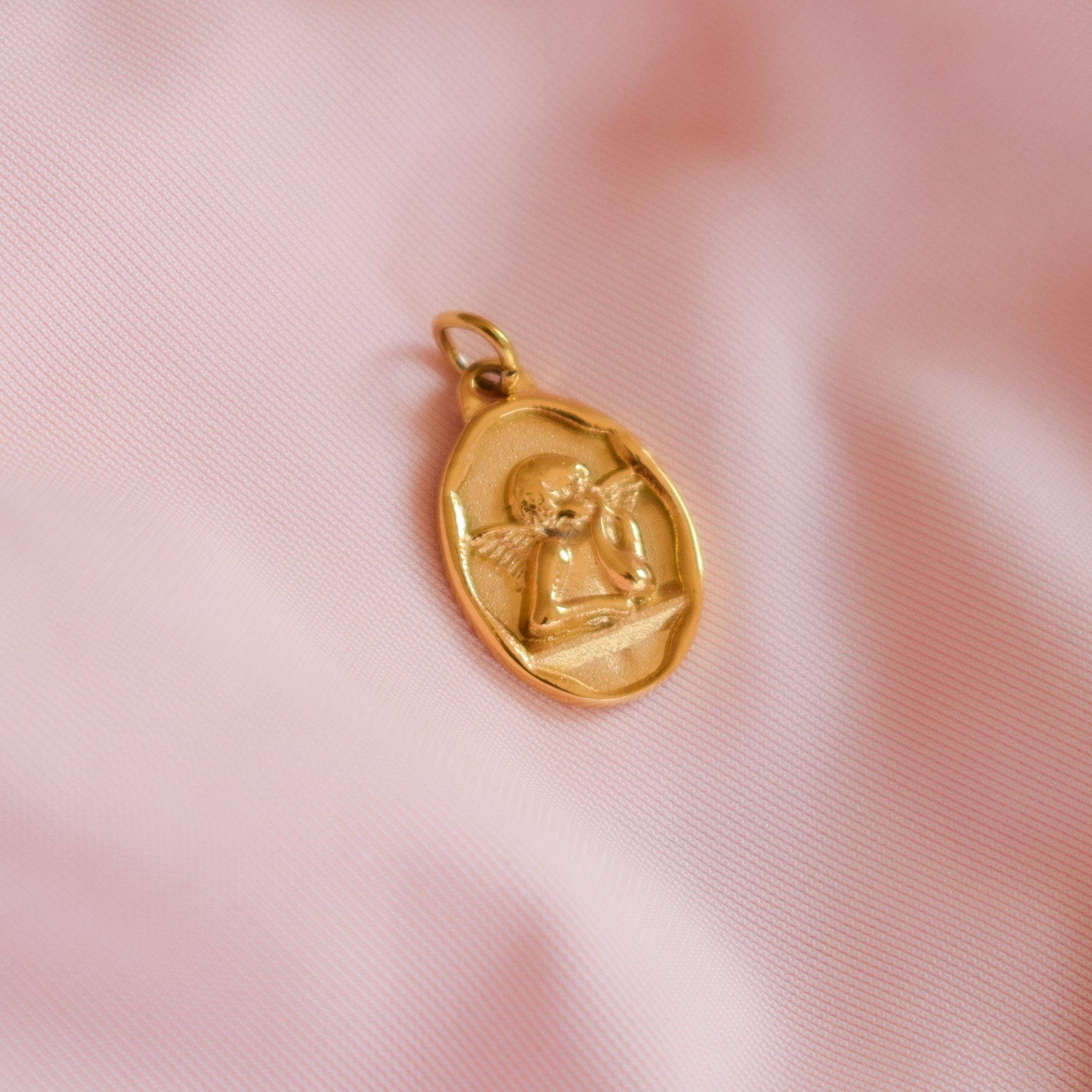 Oval Cherub Charm