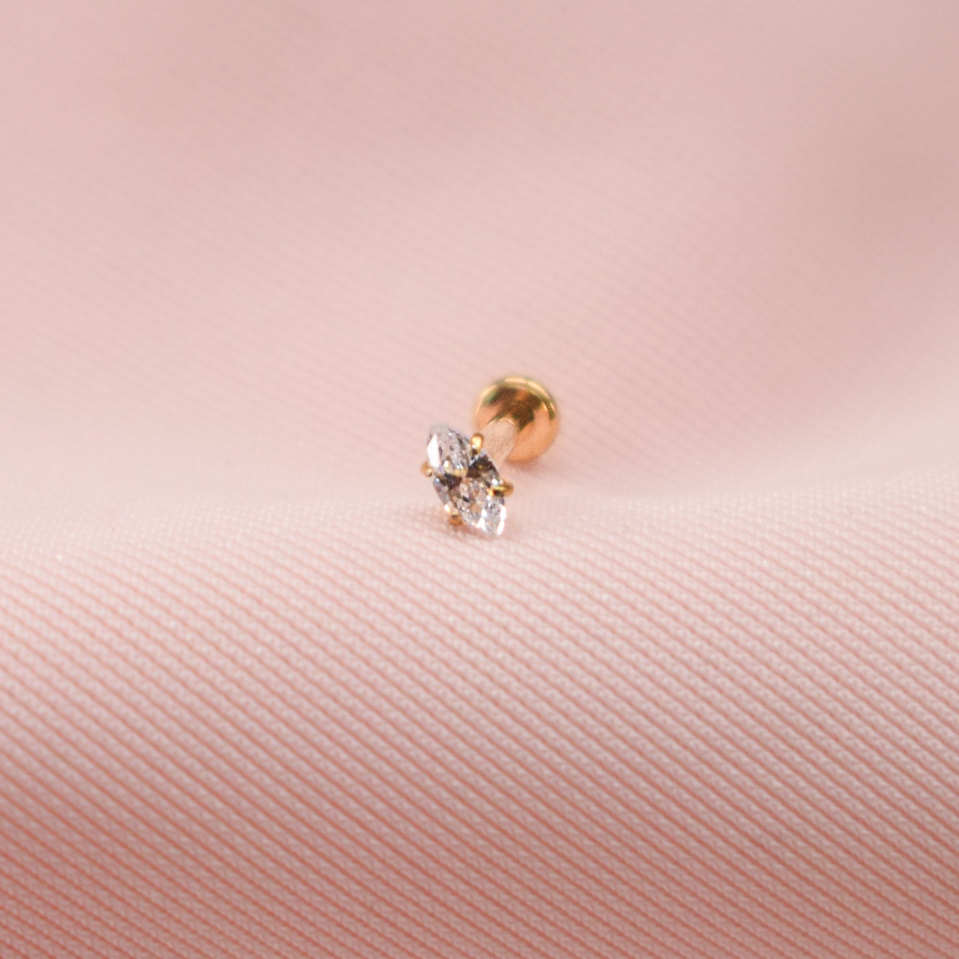 “Helena” Tiny Marquise Cubic Zirconia Earring