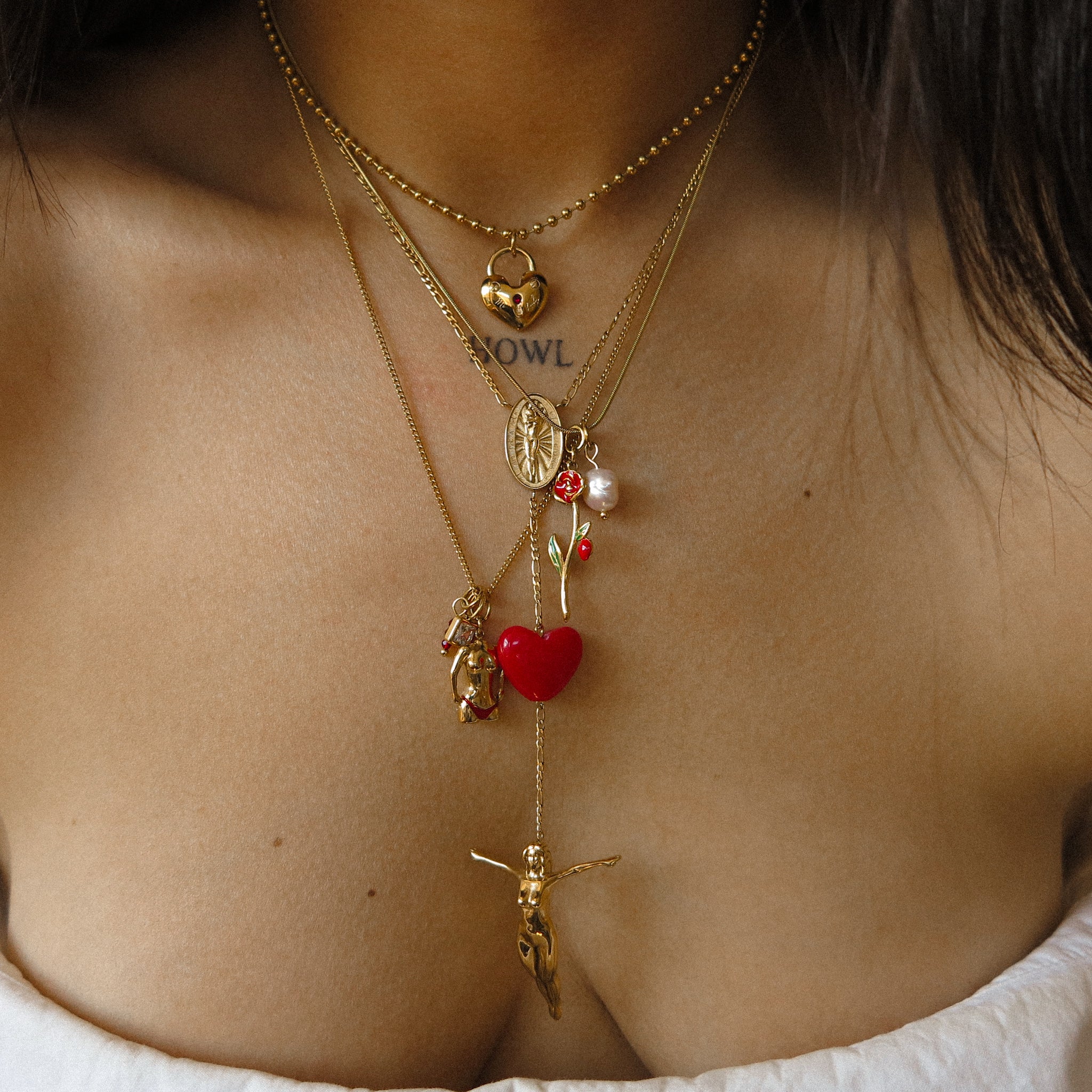 Mi Lady Heart Padlock Charm