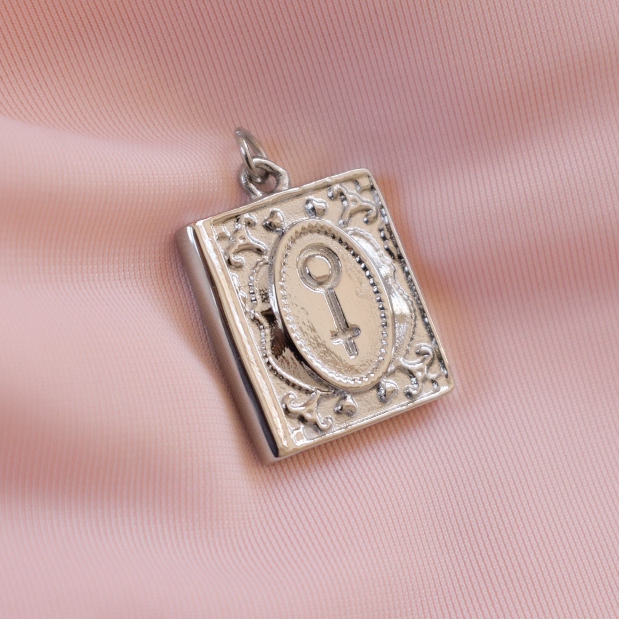 Engraved Book Charm