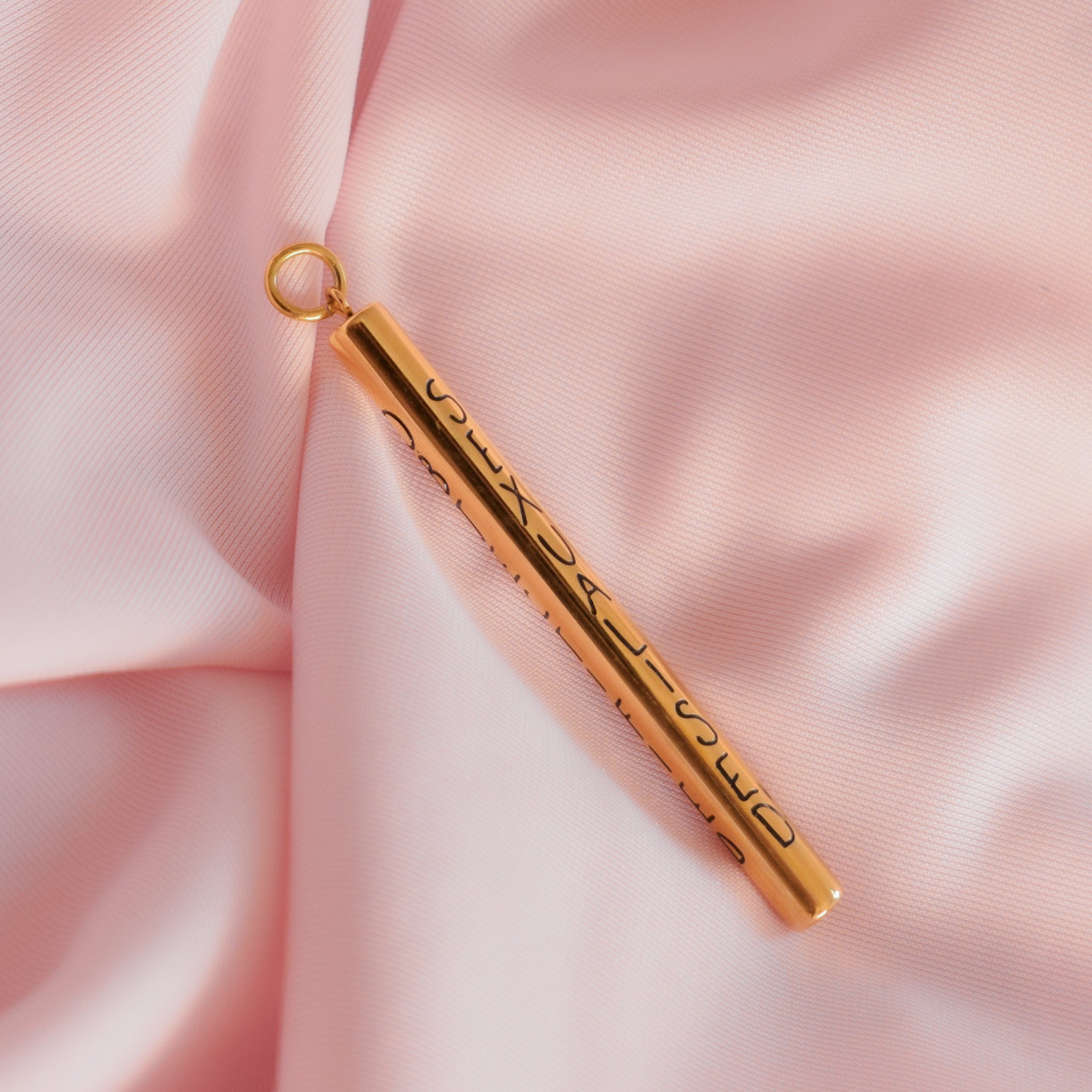 Engraved Cylinder Charm