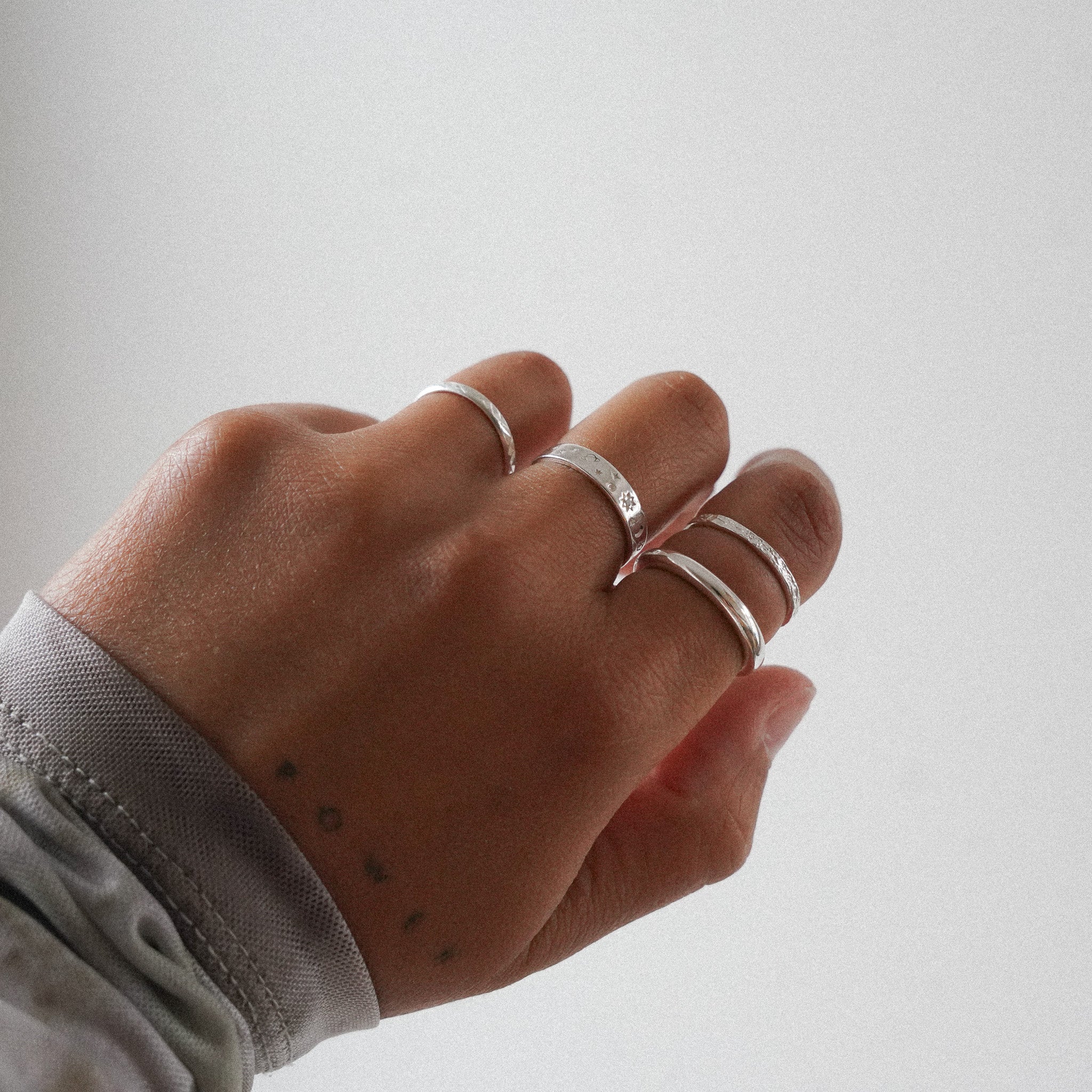 "Sally” Sterling Silver Textured Ring