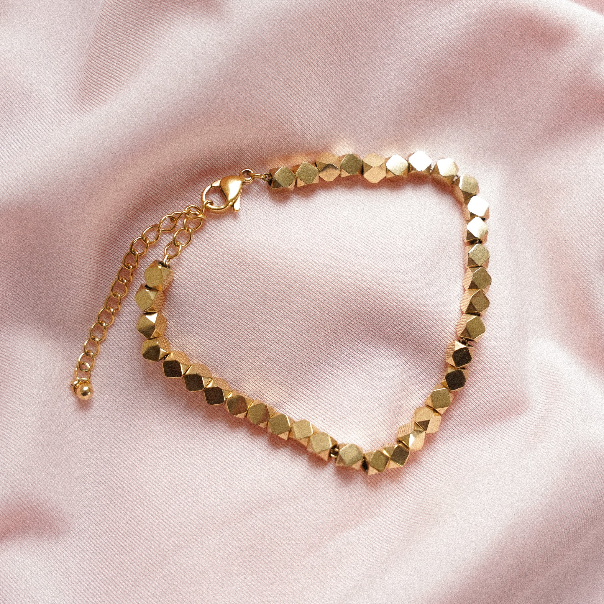 “Inako” Abstract Faceted Bracelet