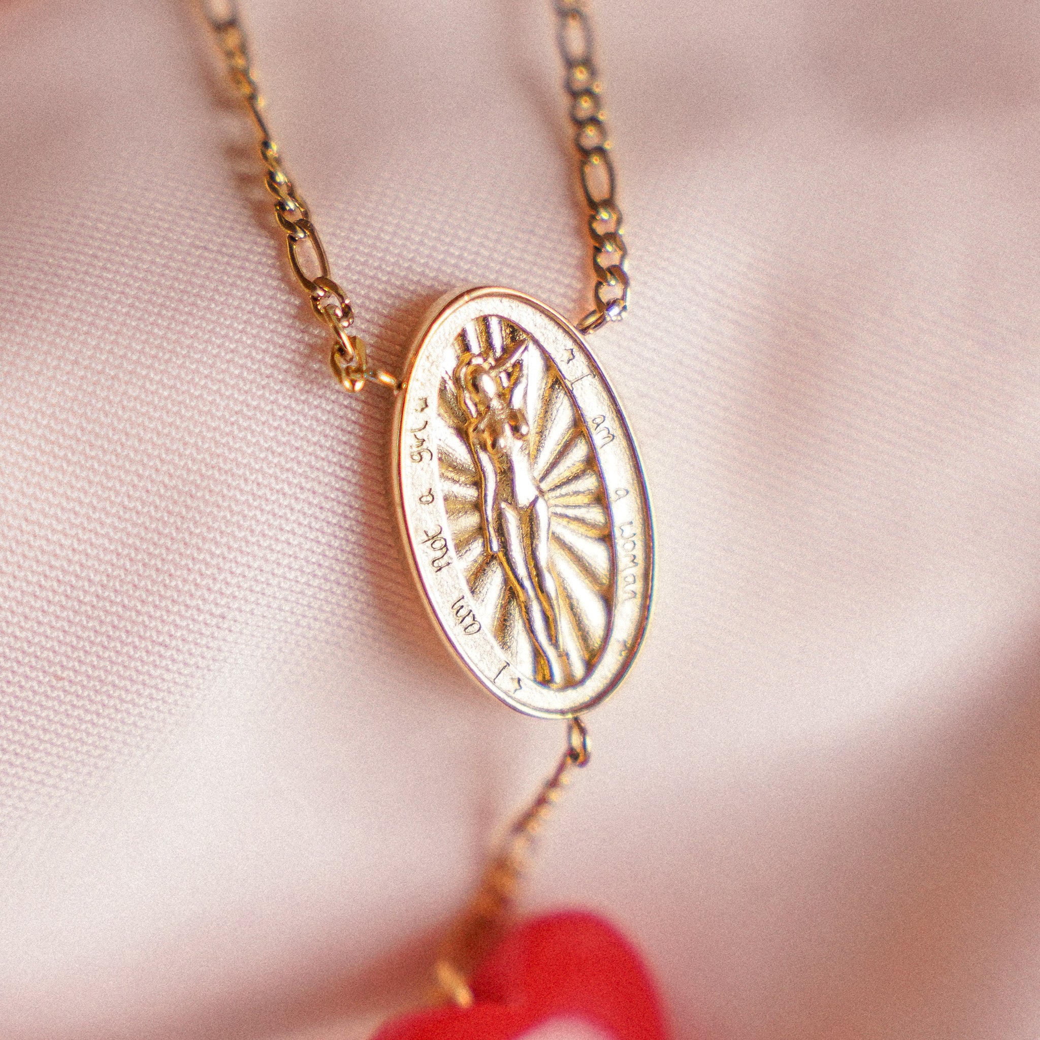 "I am not a girl" Lariat Necklace