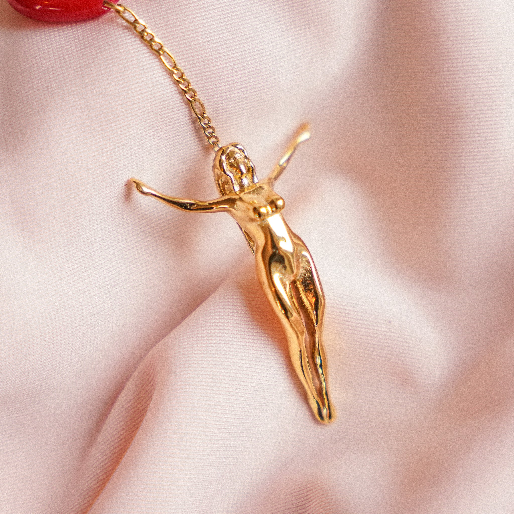 "I am not a girl" Lariat Necklace