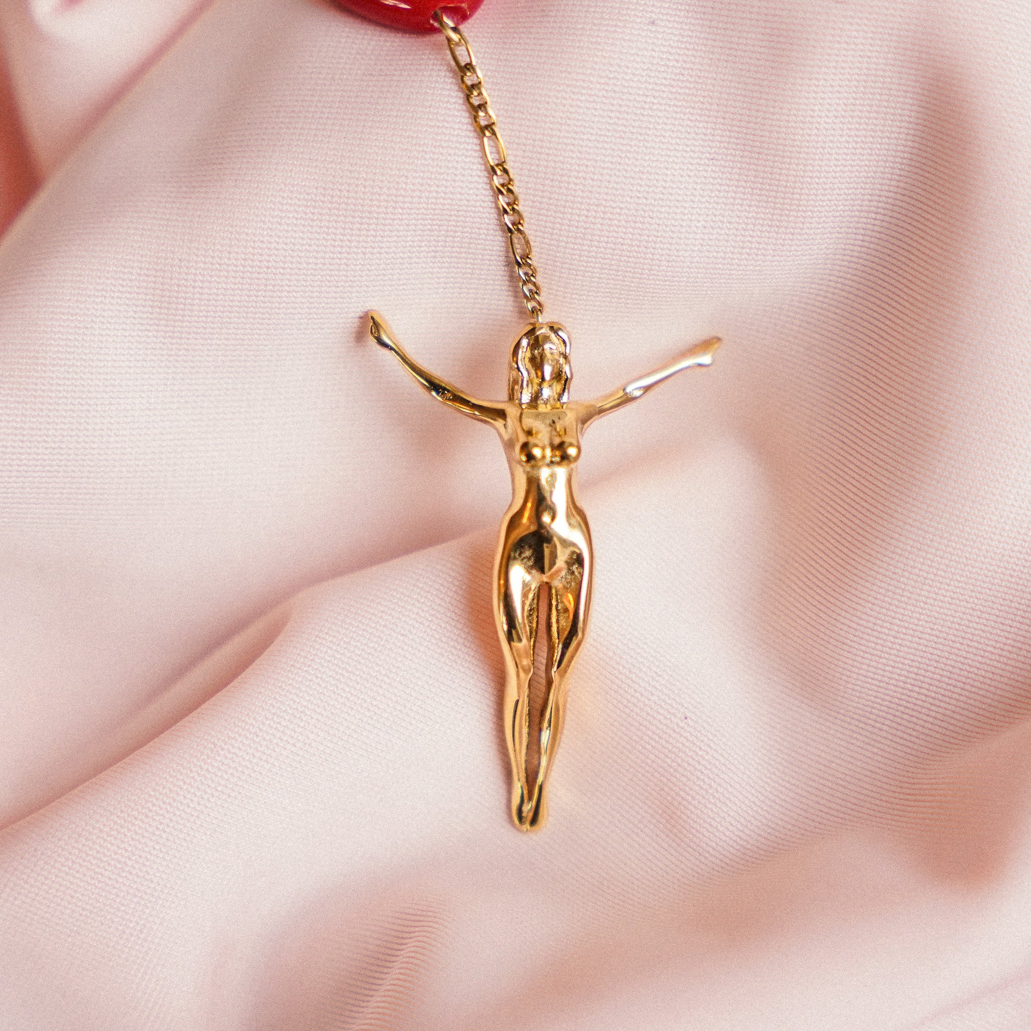 "I am not a girl" Lariat Necklace