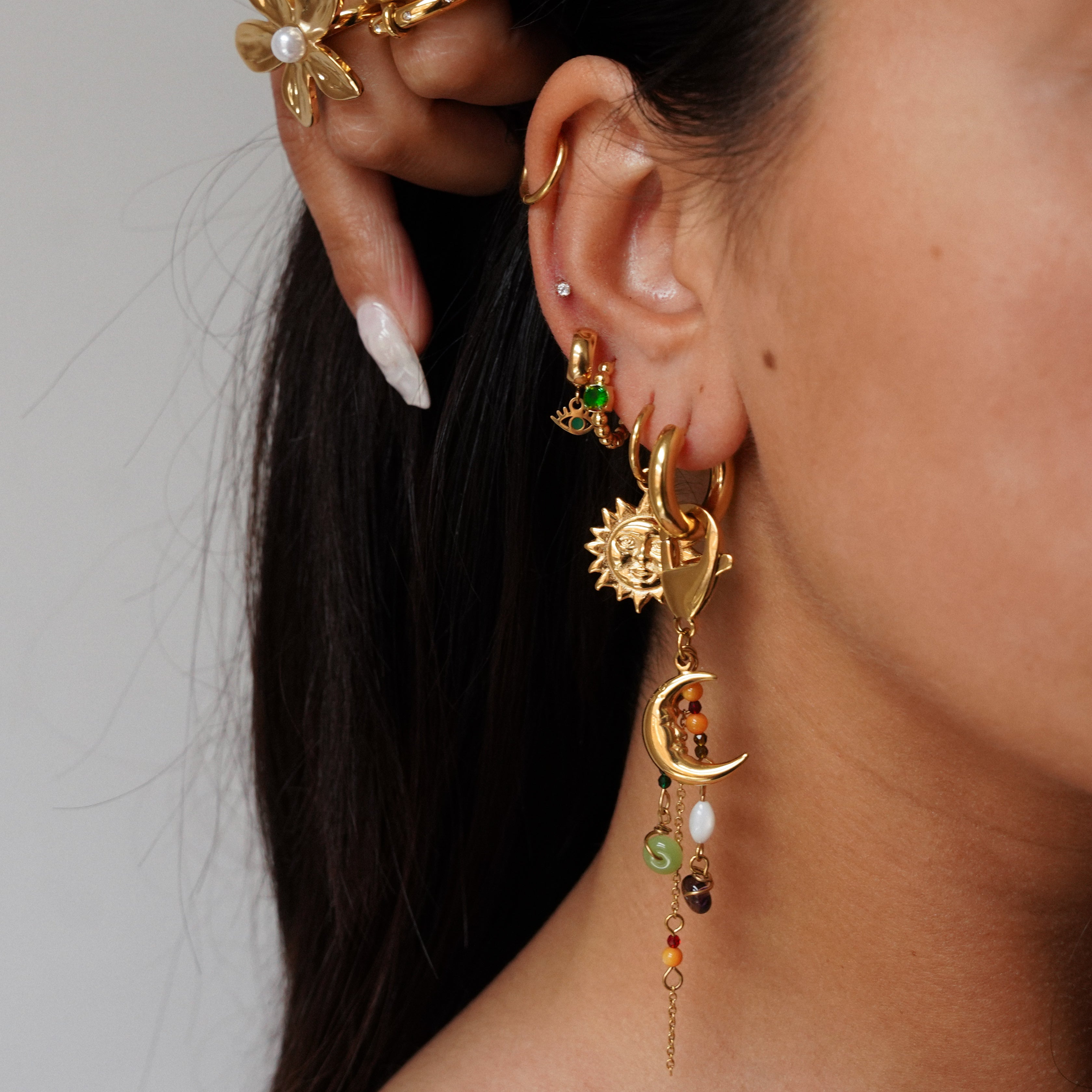 “Alora” Huggie Earrings