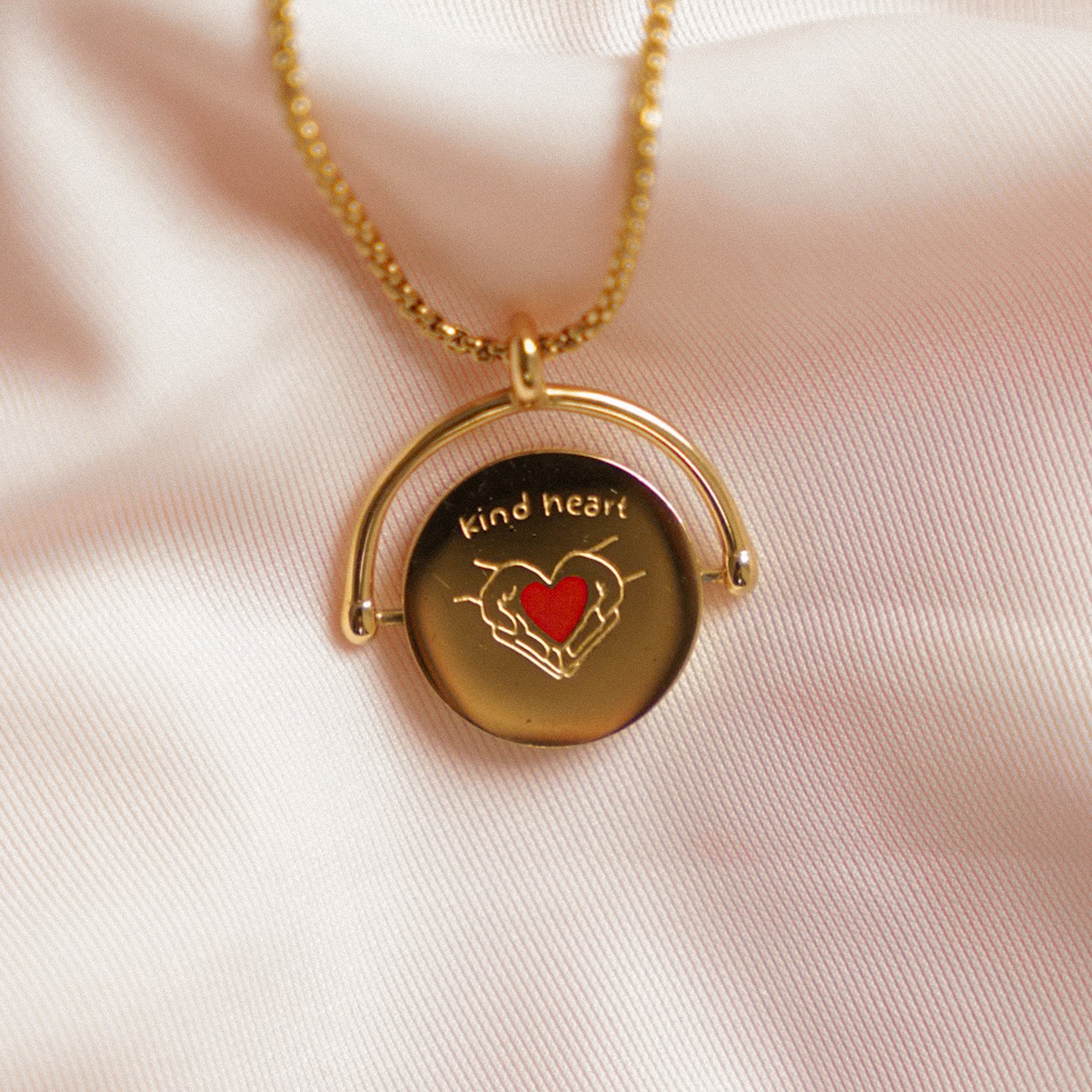 "Kind Heart, Anxious Soul" Fidget Necklace