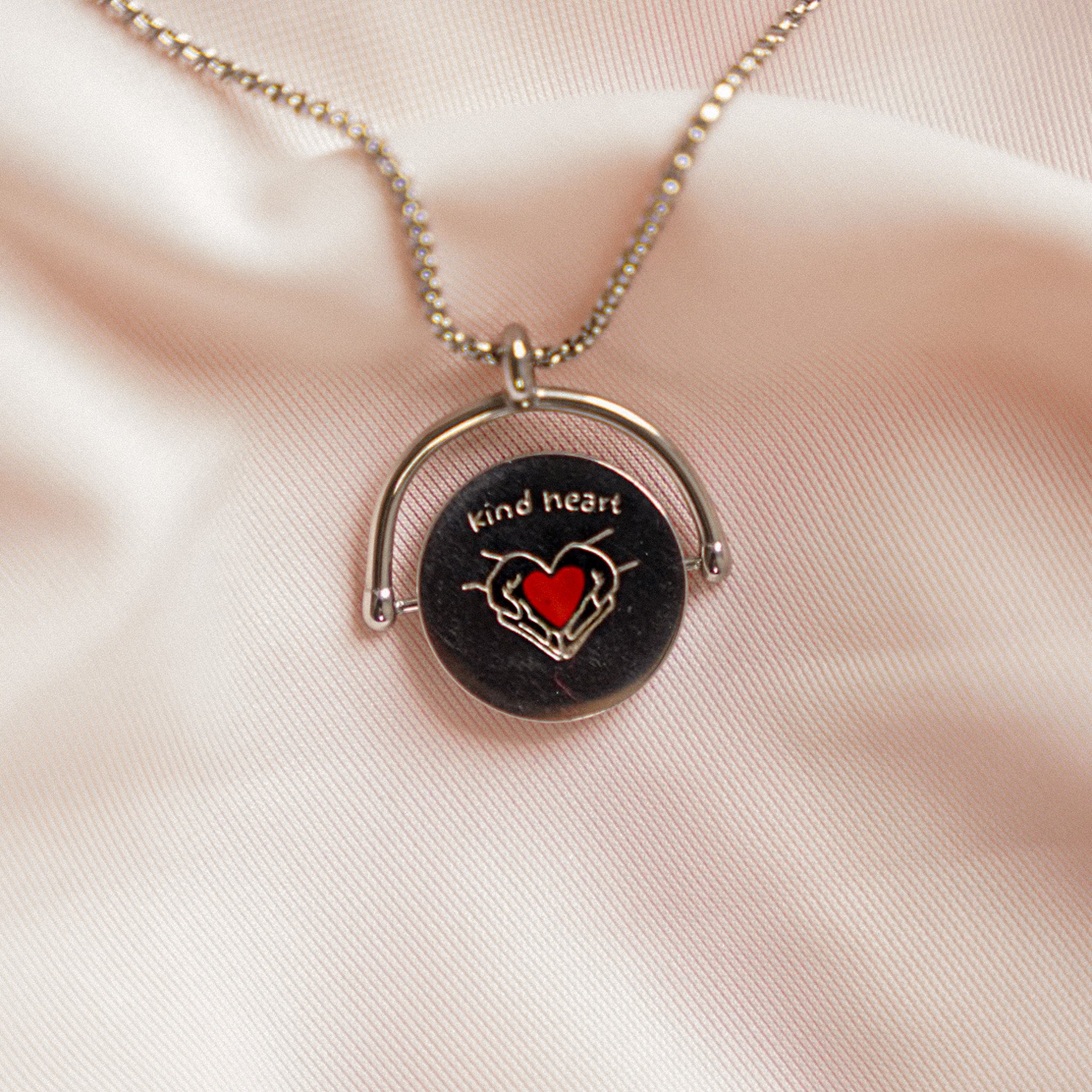 "Kind Heart, Anxious Soul" Fidget Necklace