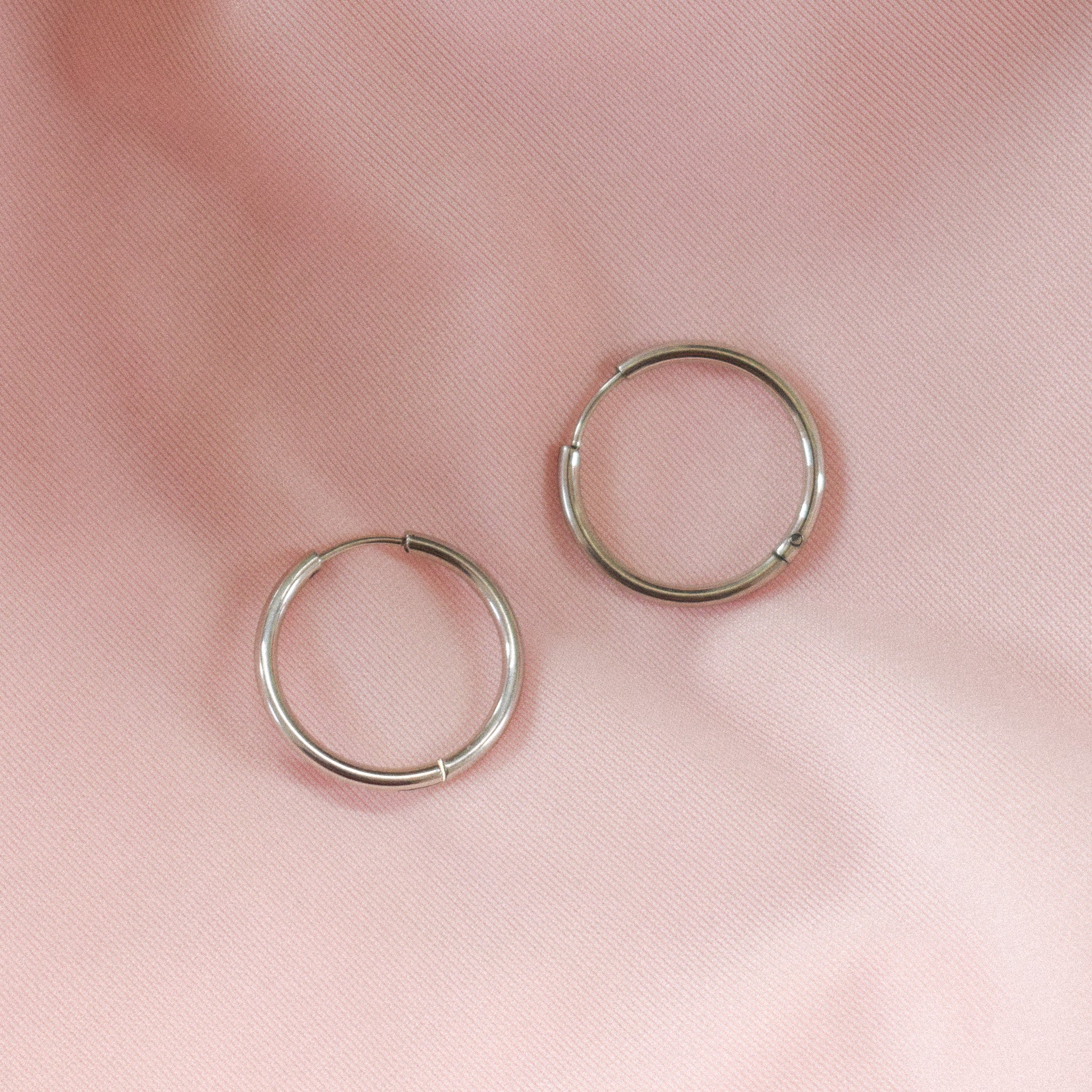 "Stackers" Silver Hoop Earrings