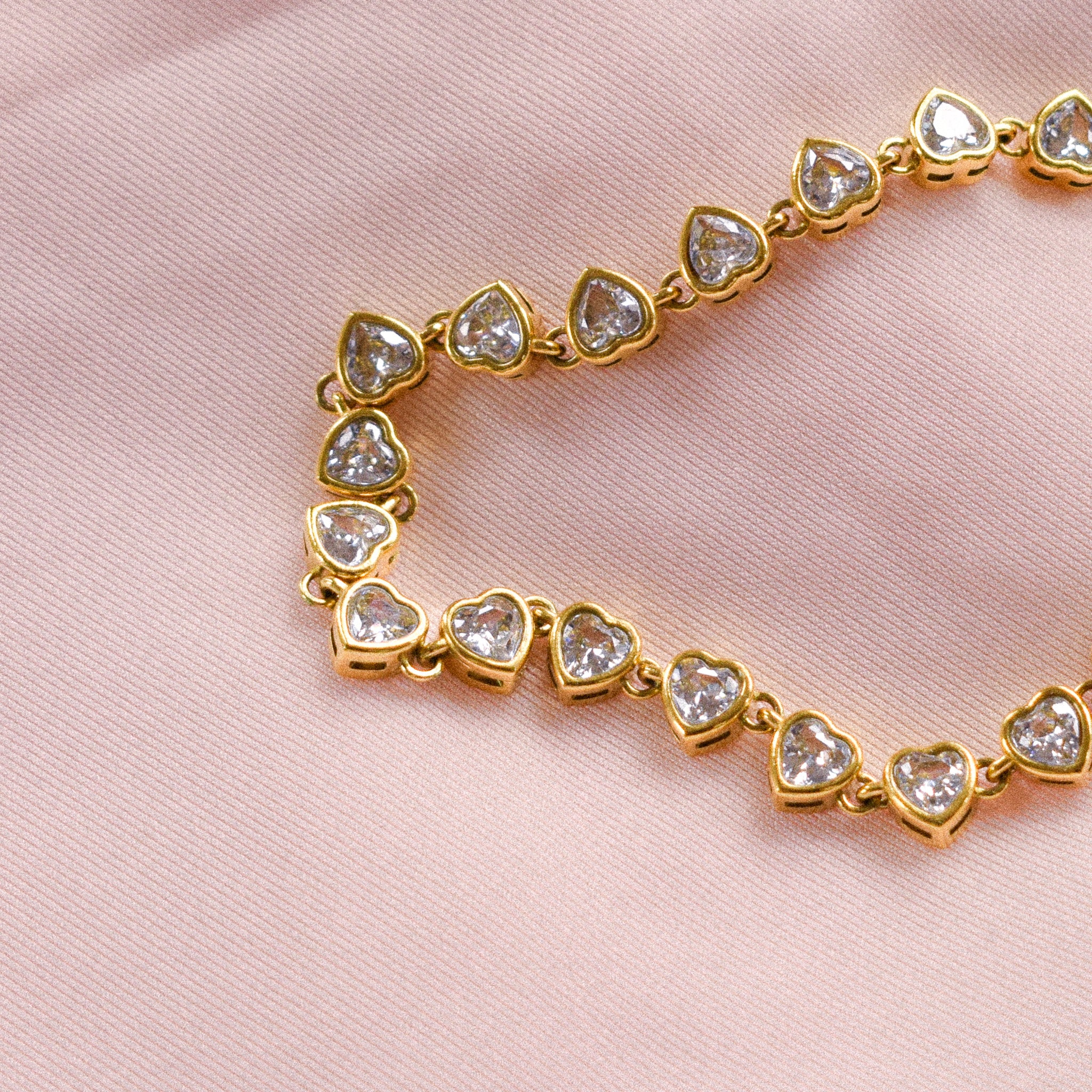 "Sabina" Heart Chain Bracelet