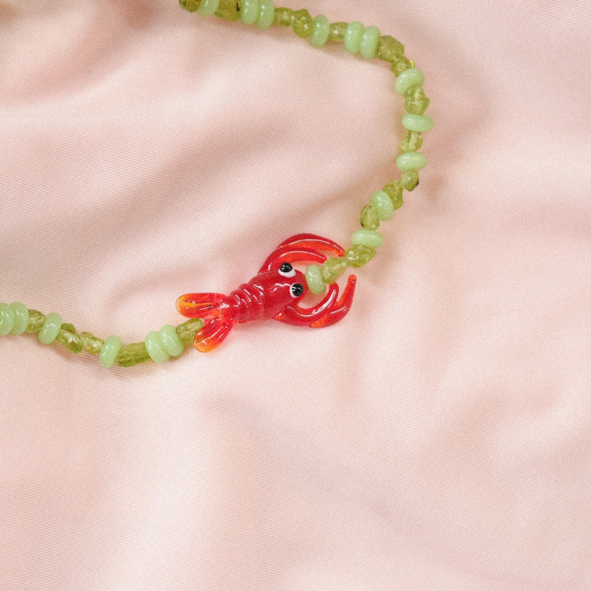 "Carmine" Lobster Necklace