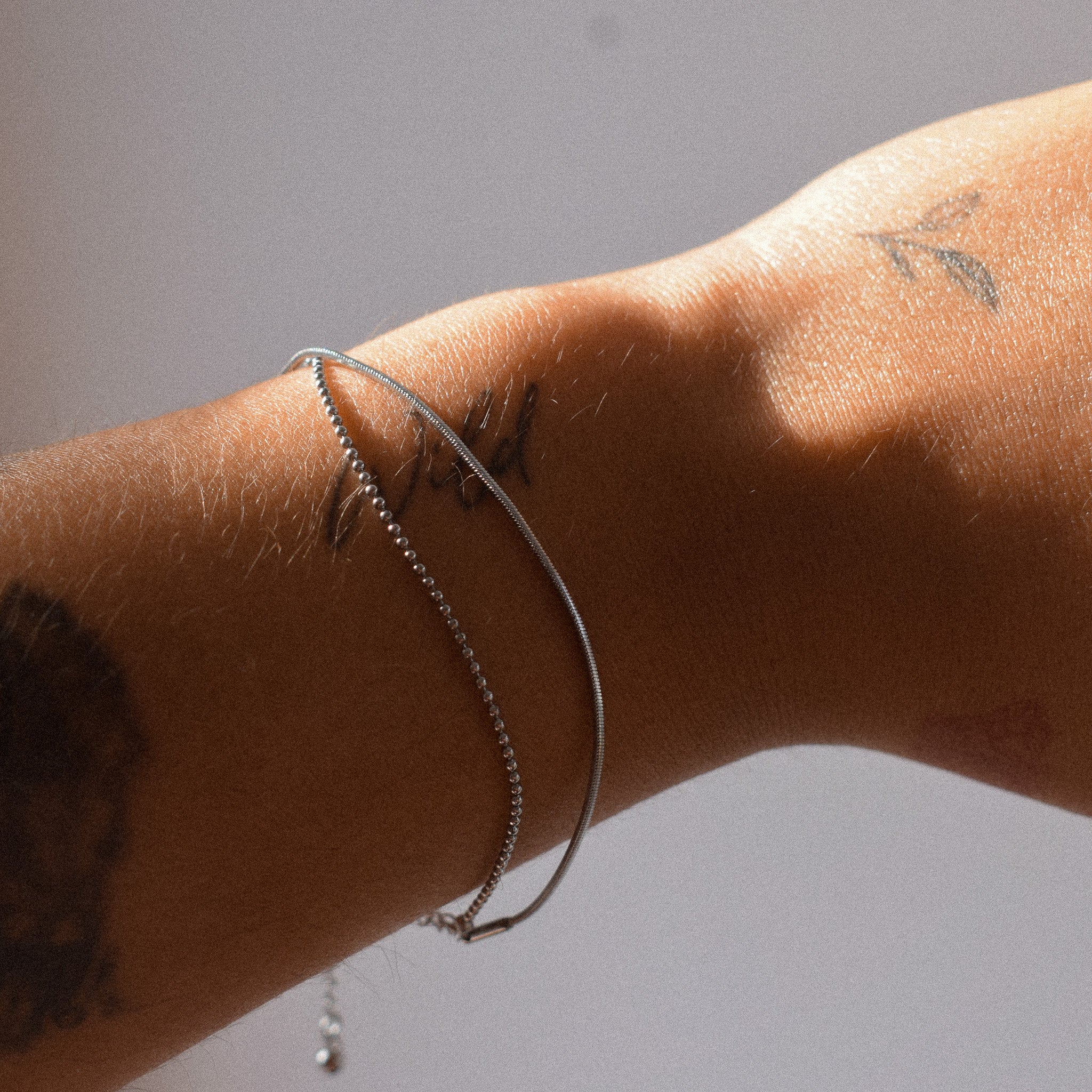 “Mal" Silver Duo Bracelet