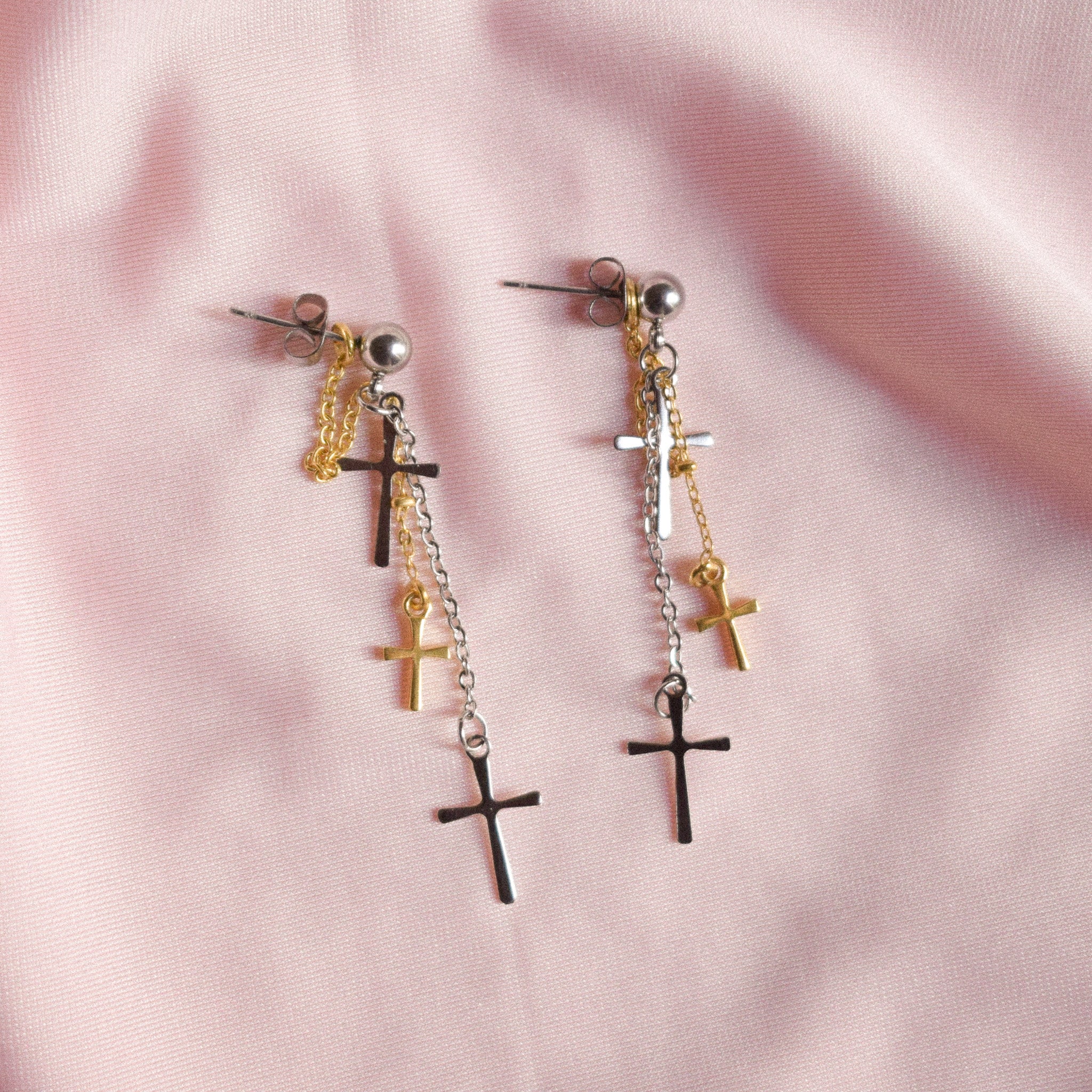 "Camila" Cross Earrings