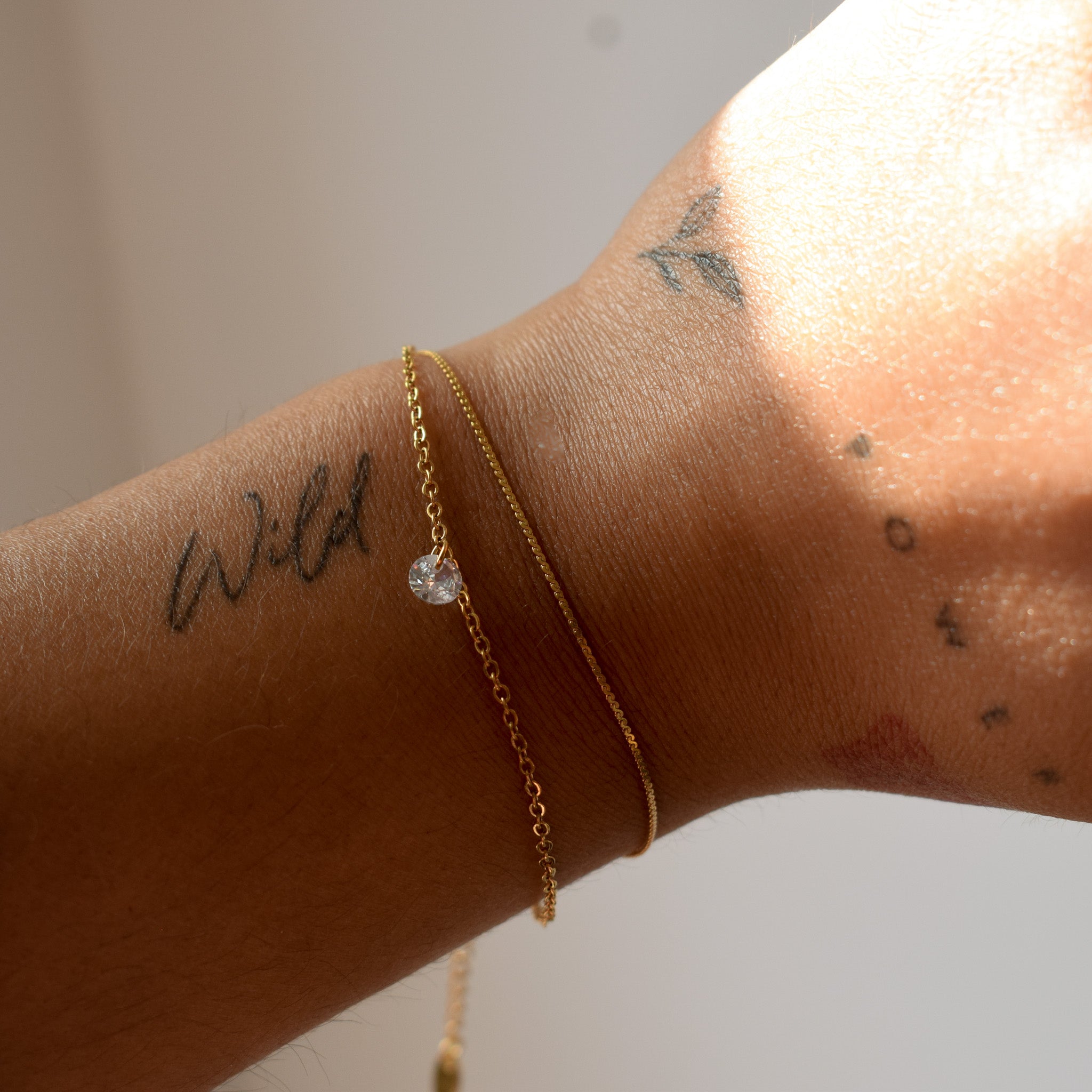 "Ola” Gemstone Delicate Bracelet