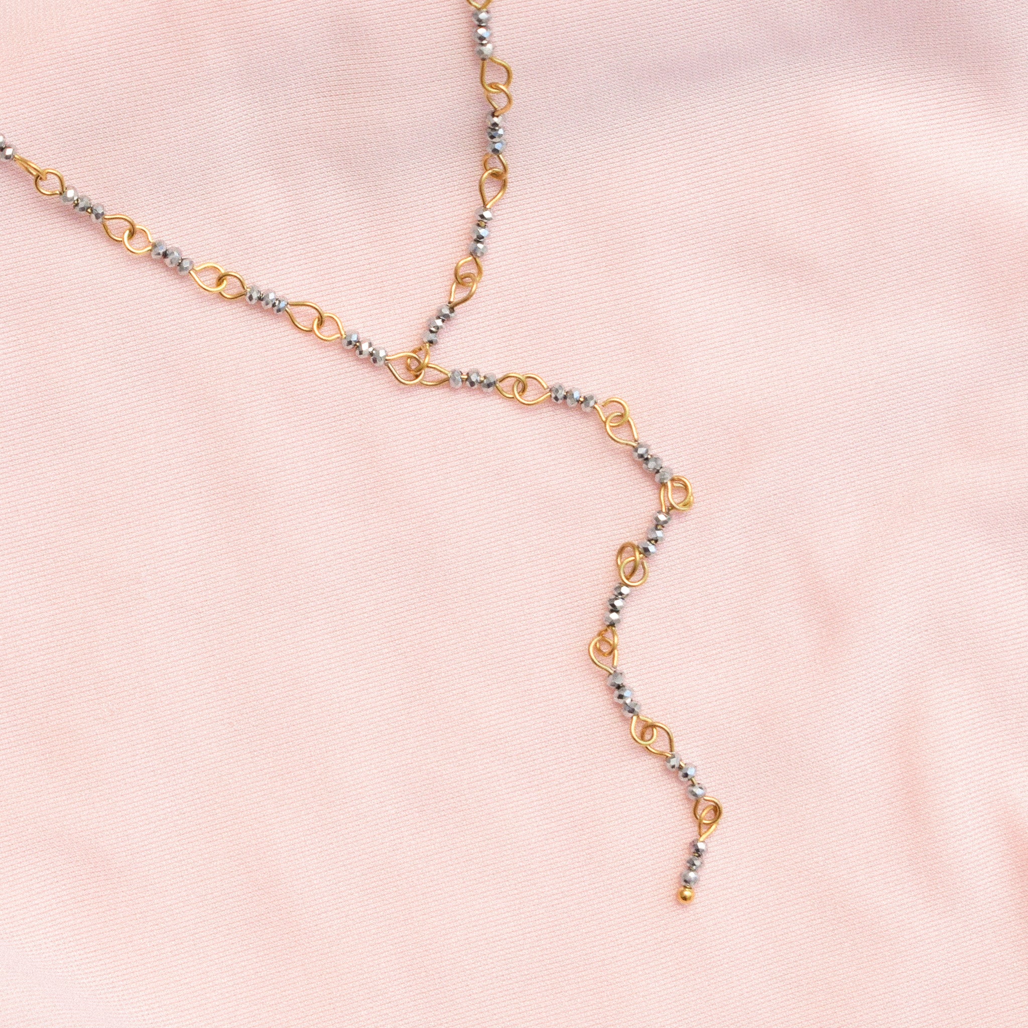 "Leone" Sparkle Lariat Necklace