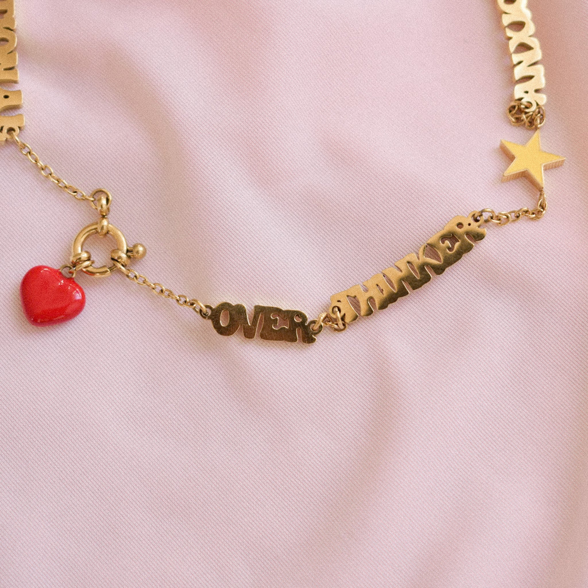"Overthinker" Rotating Necklace