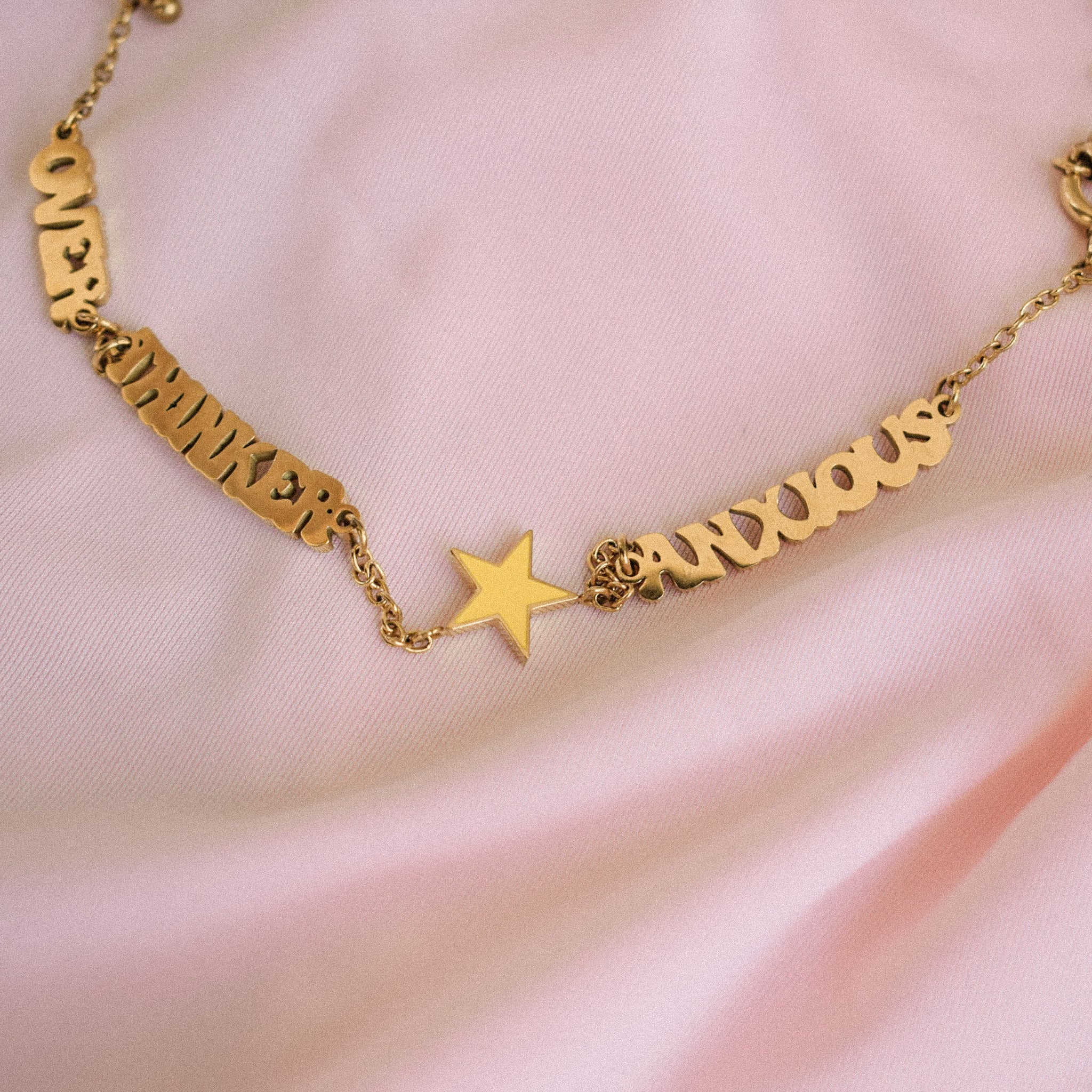 "Overthinker" Rotating Necklace