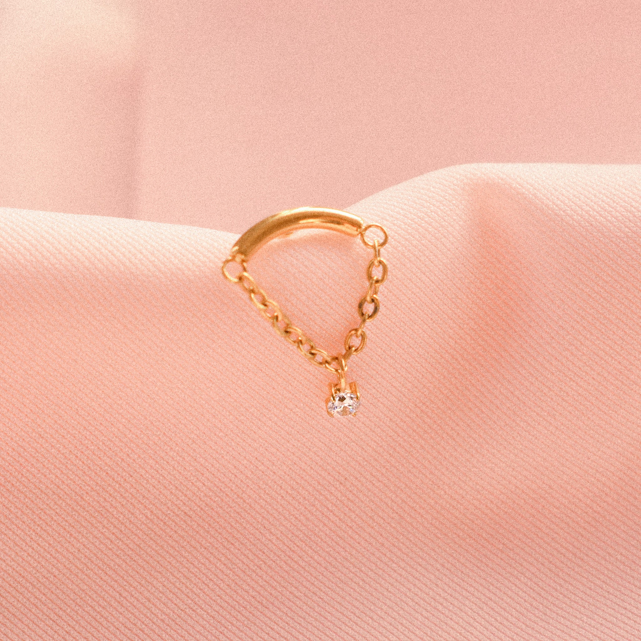 “Mikayla” Tiny Floating Helix Earring