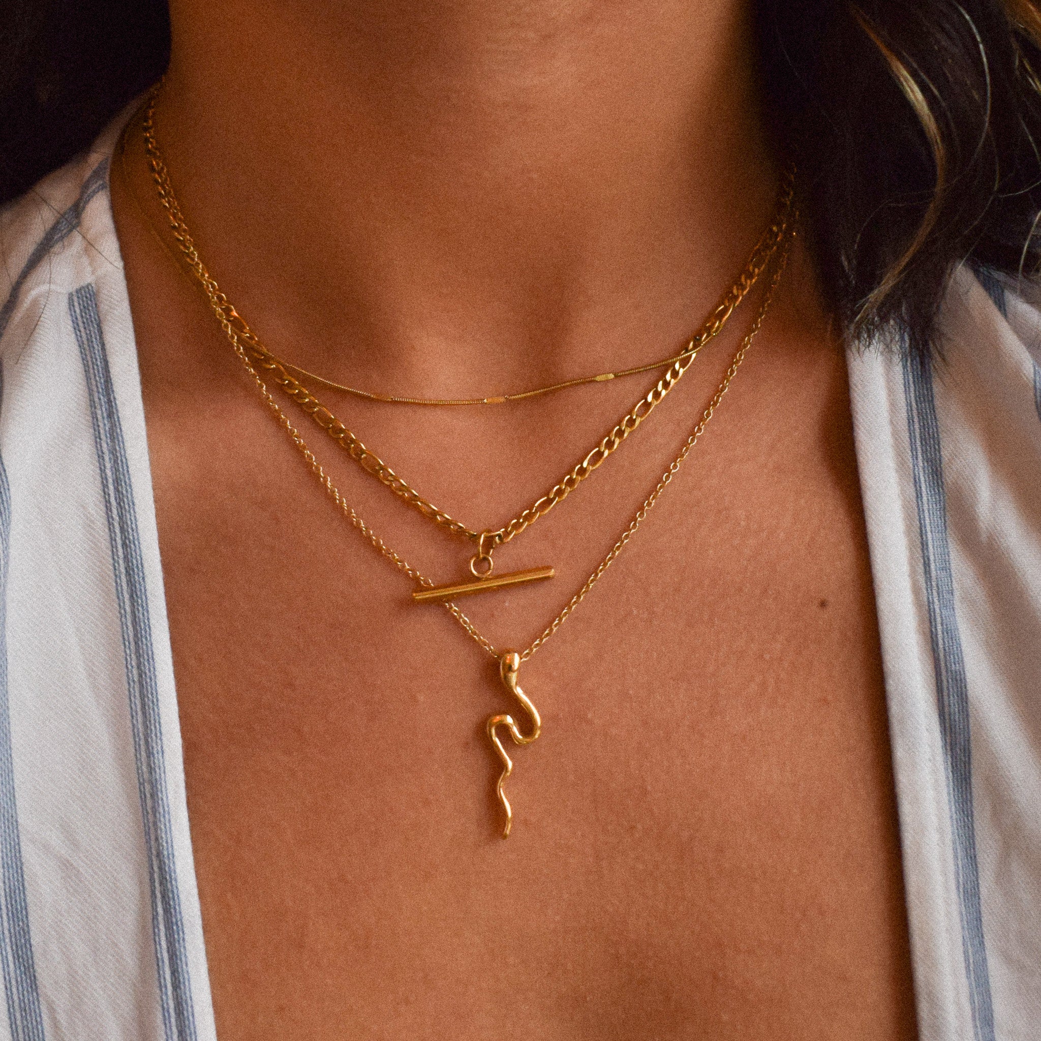 "Tina” Perfect Stacking Bone Necklace