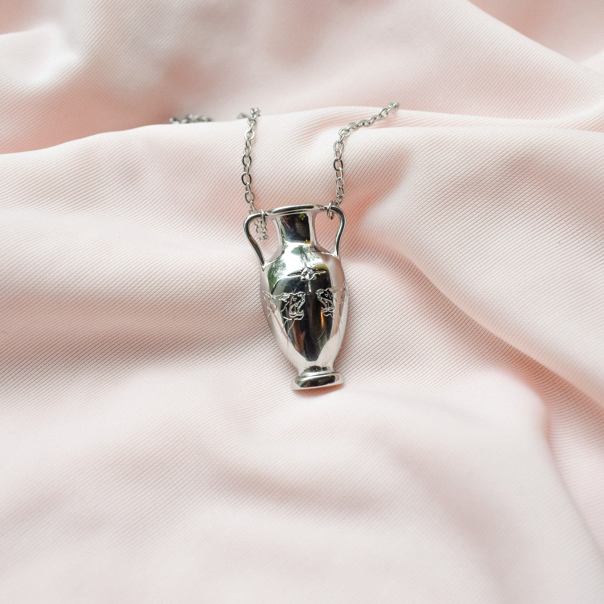 "Wisdom" Engraved Vase Necklace (Preorder)