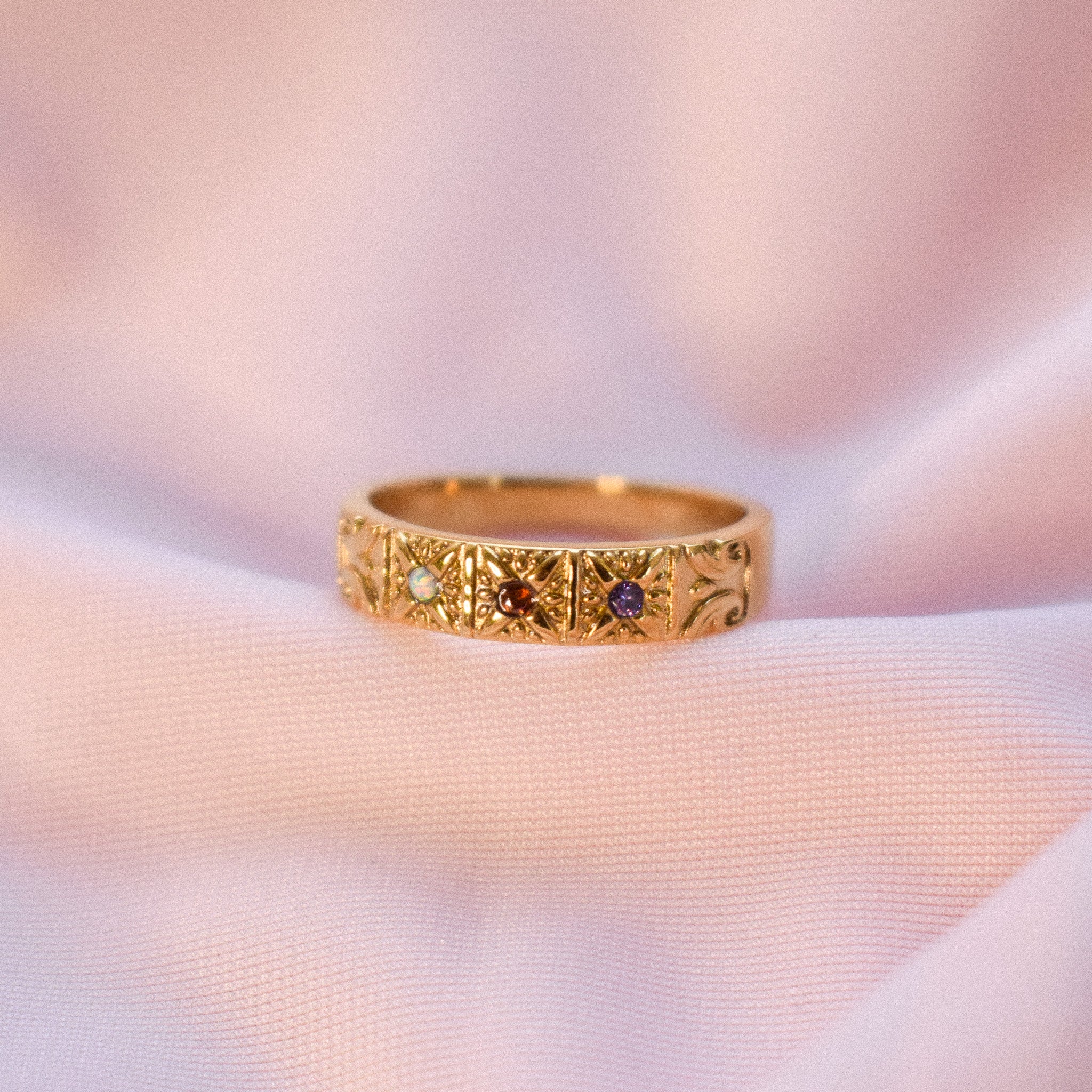 "Marie" Triple Stone Ring