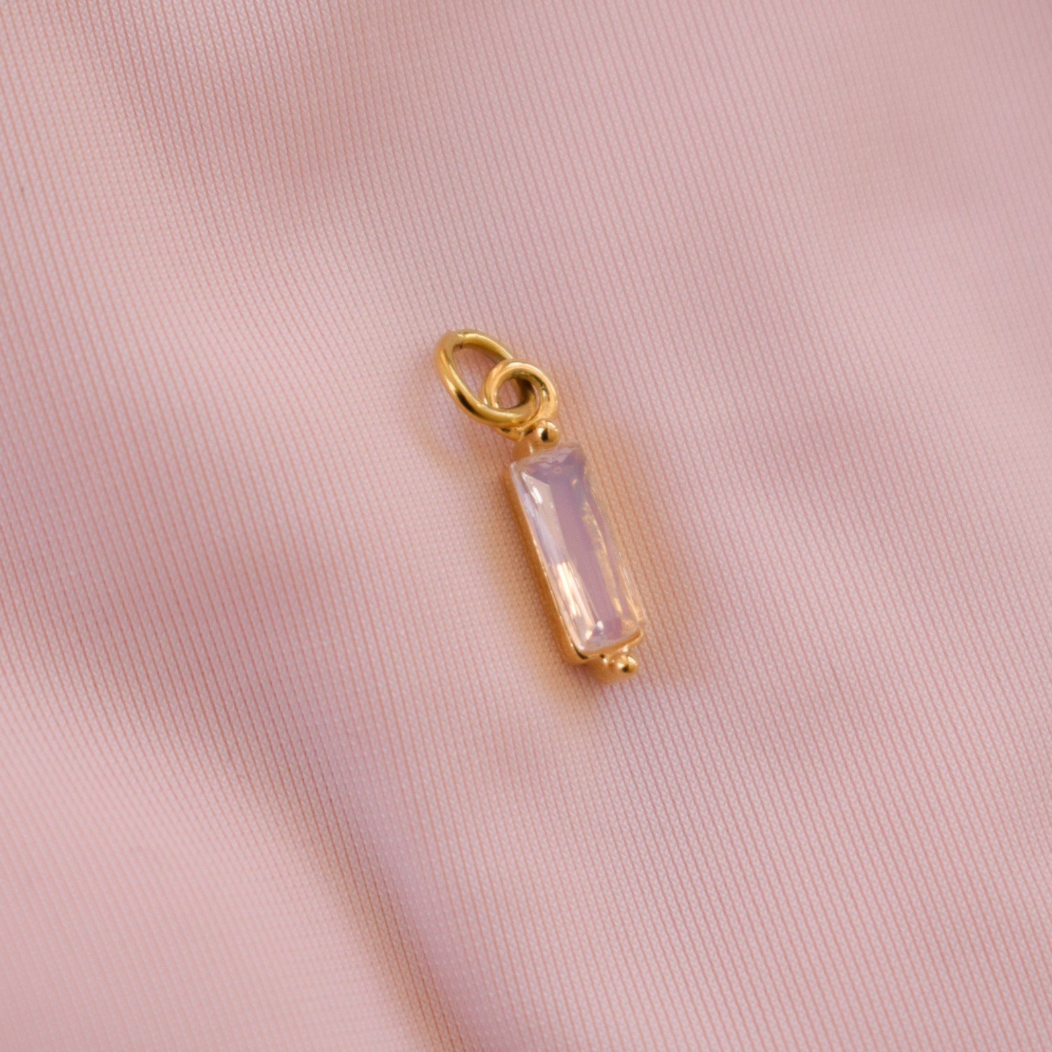 Pink Cubic Zirconia Charm