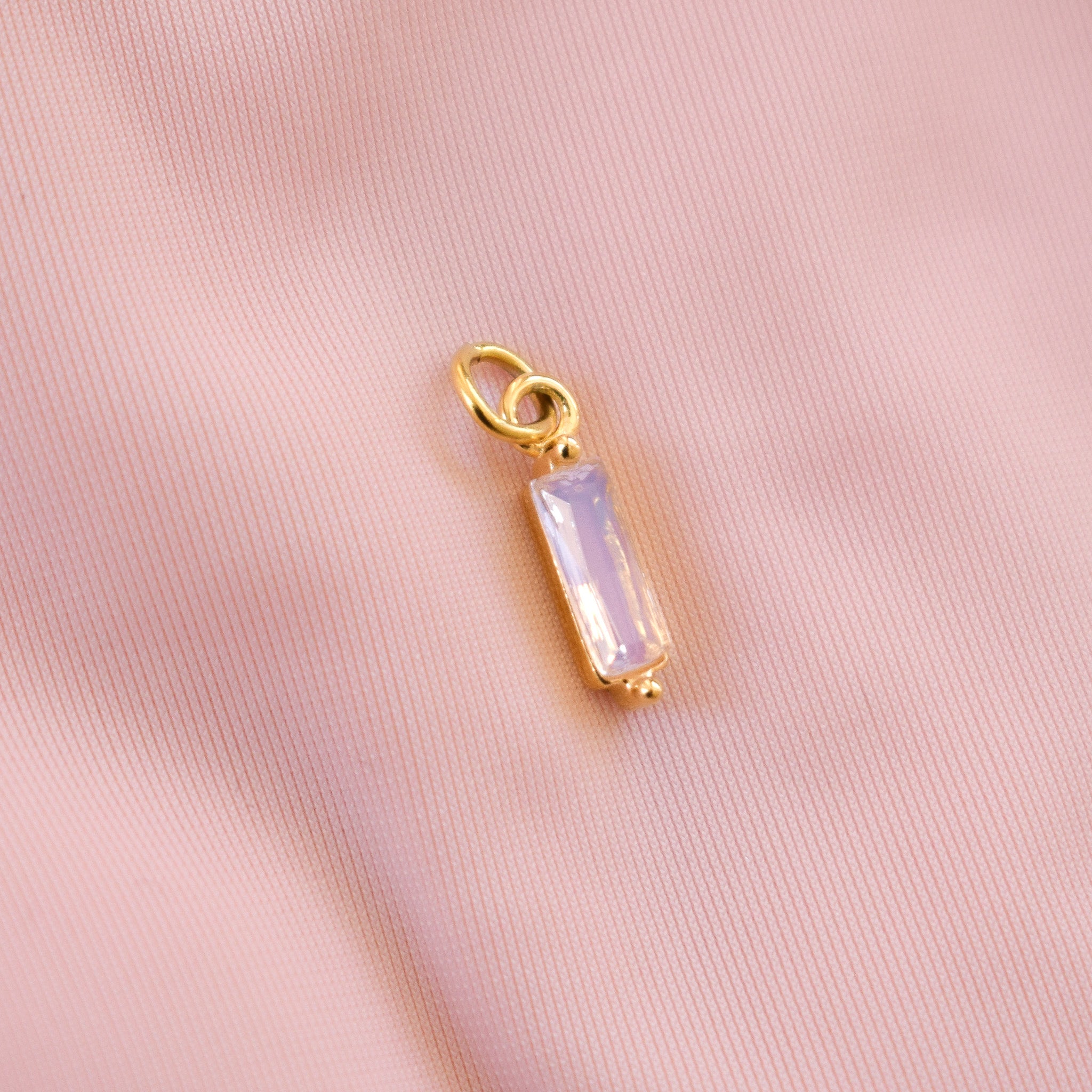 Pink Cubic Zirconia Charm