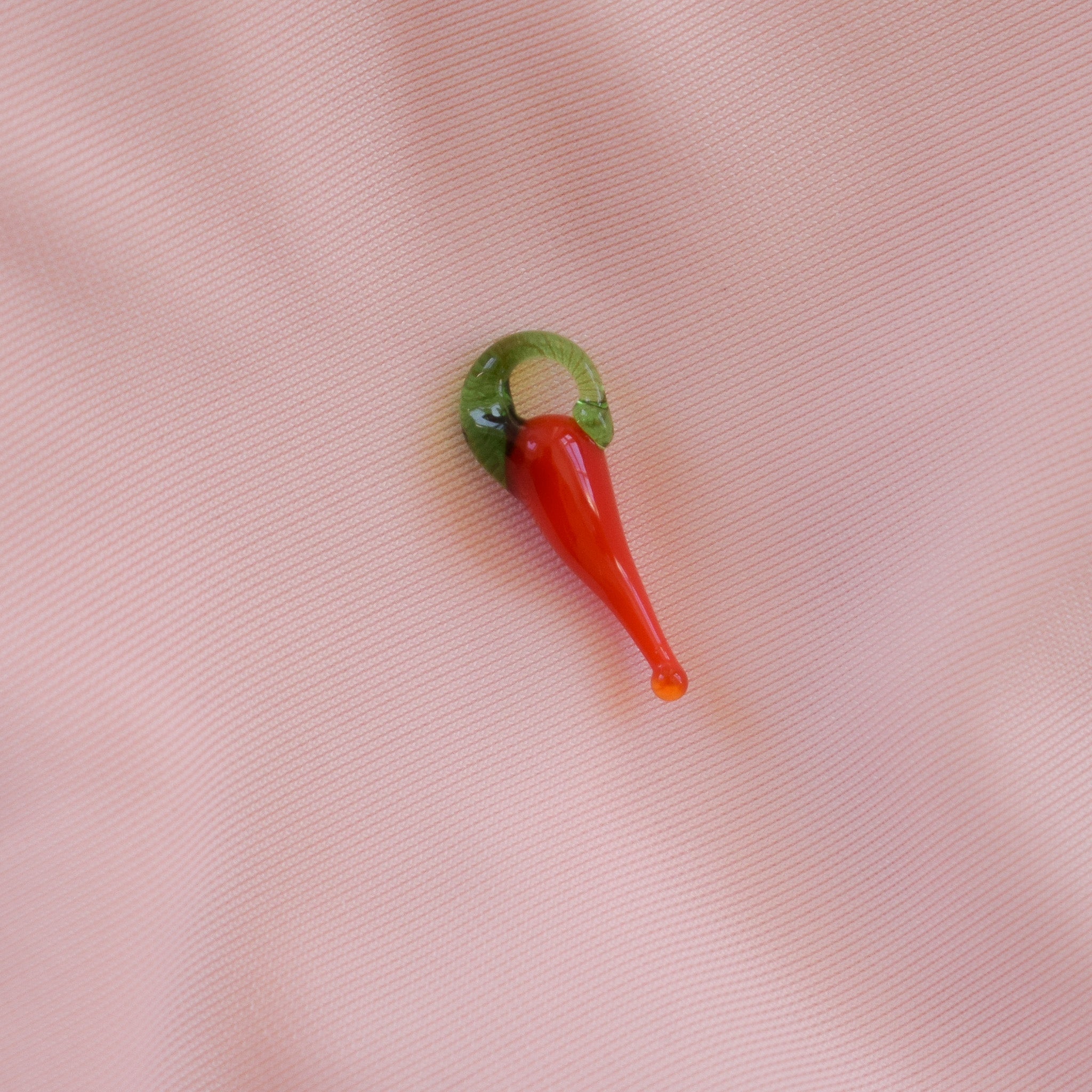 Hot Pepper Glass Charm
