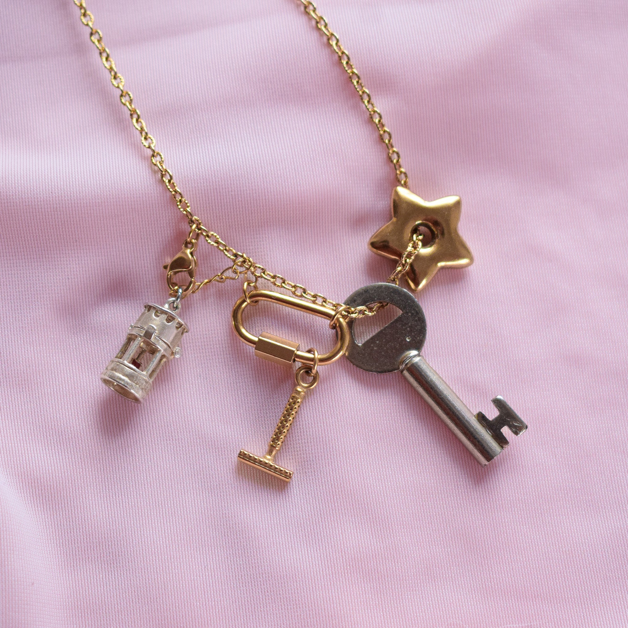 "Patricia" Adjustable Key Necklace