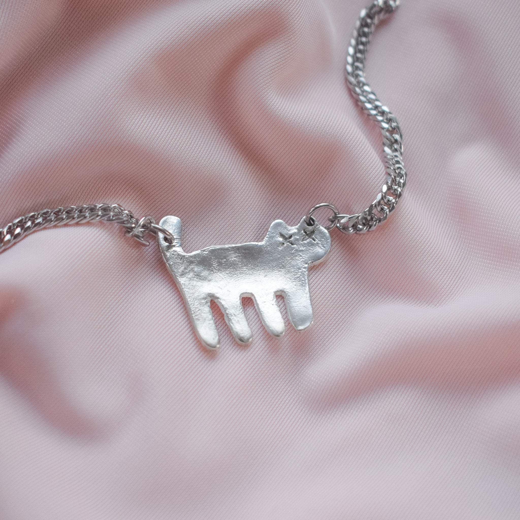 "Kitty" Sterling Silver Necklace