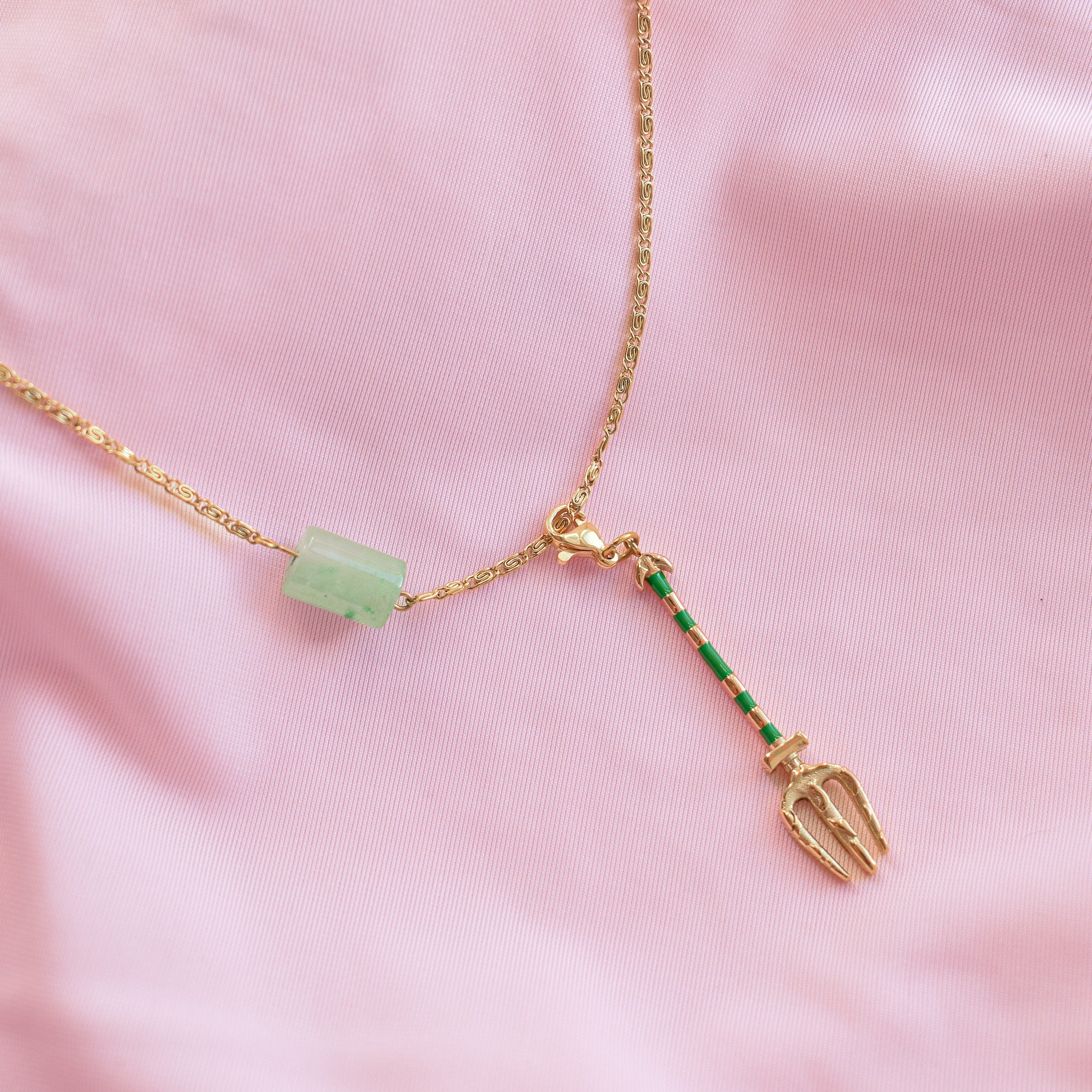 “Serpent” Trident Necklace