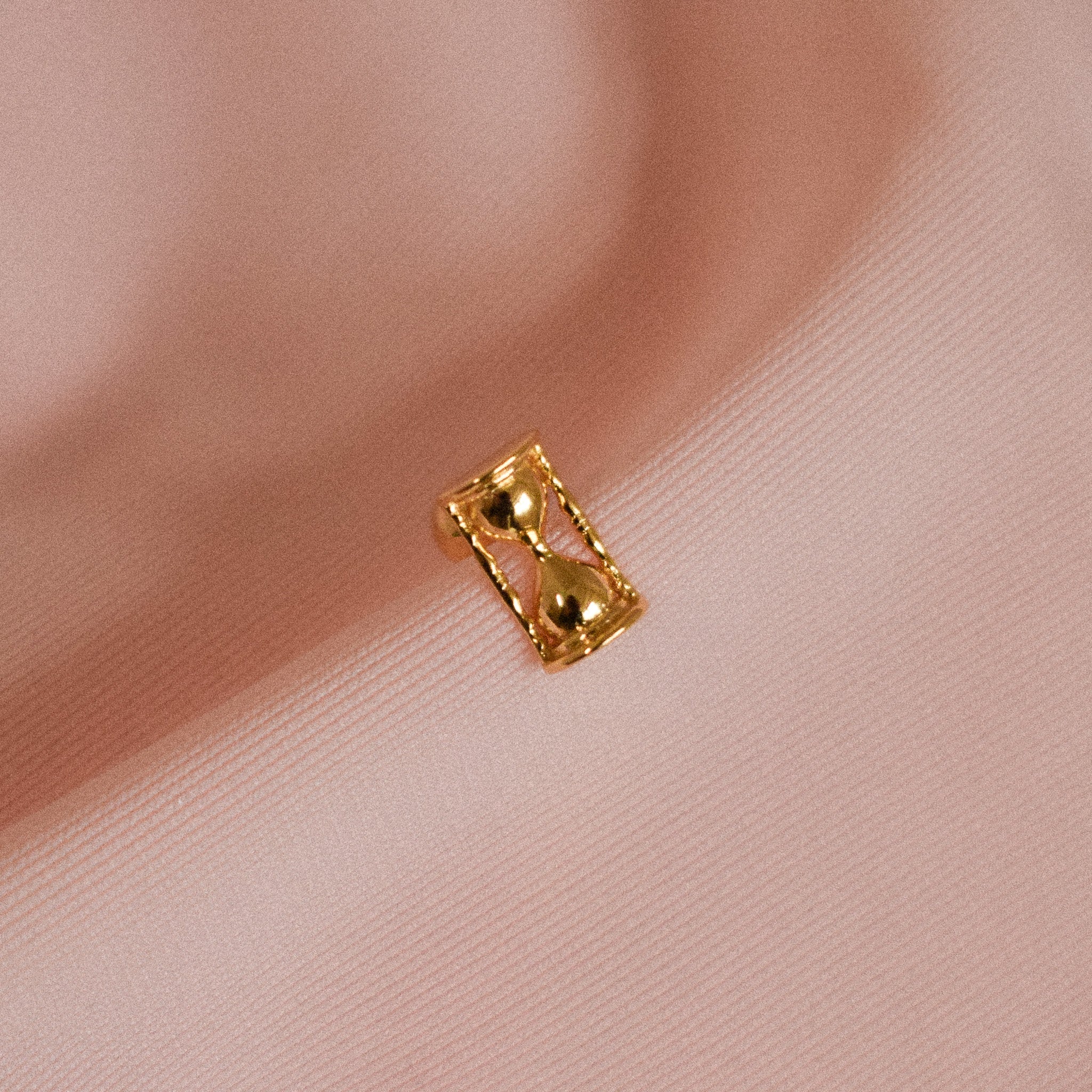"Timeless" Tiny Sterling Silver Hourglass Earring