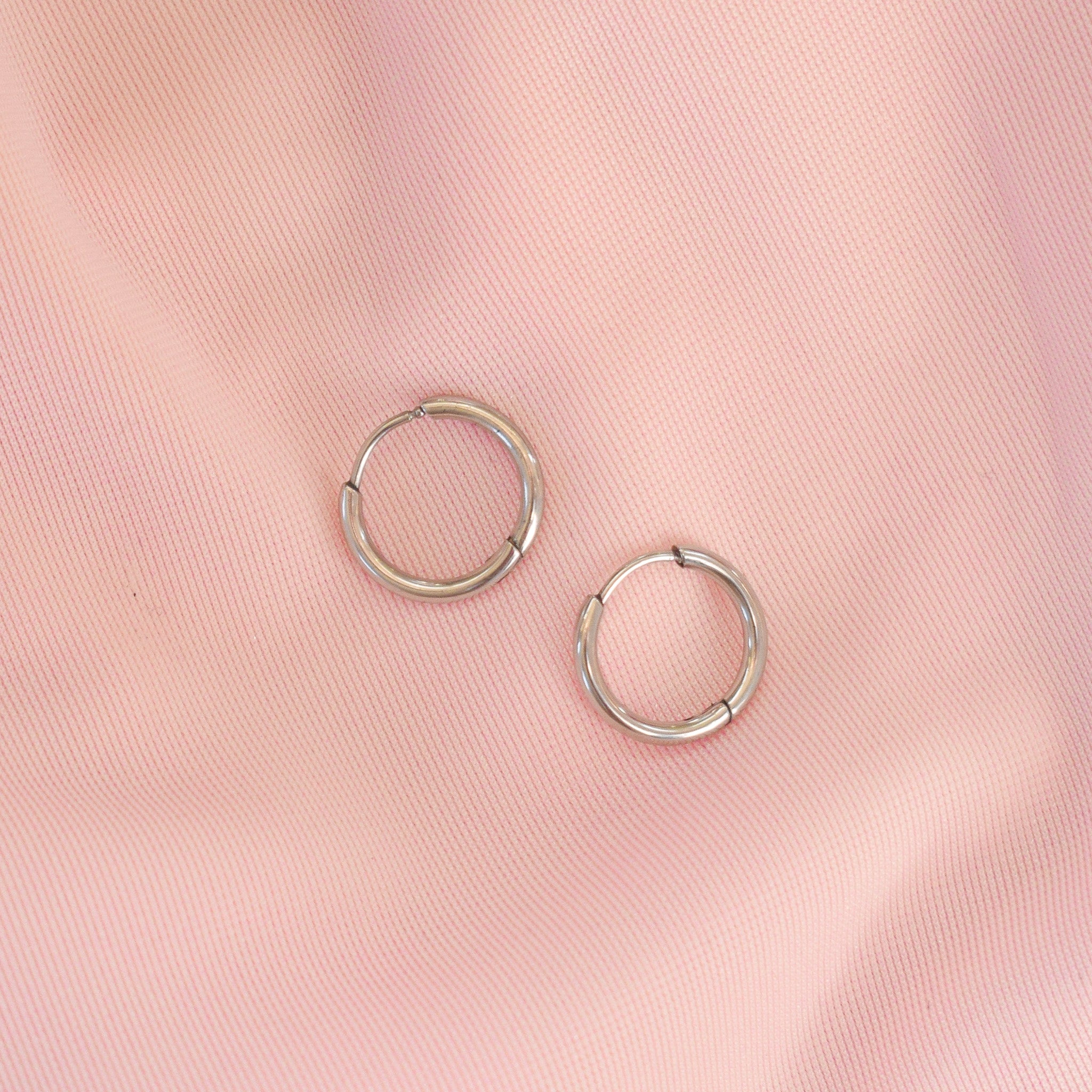 "Stackers" Silver Hoop Earrings