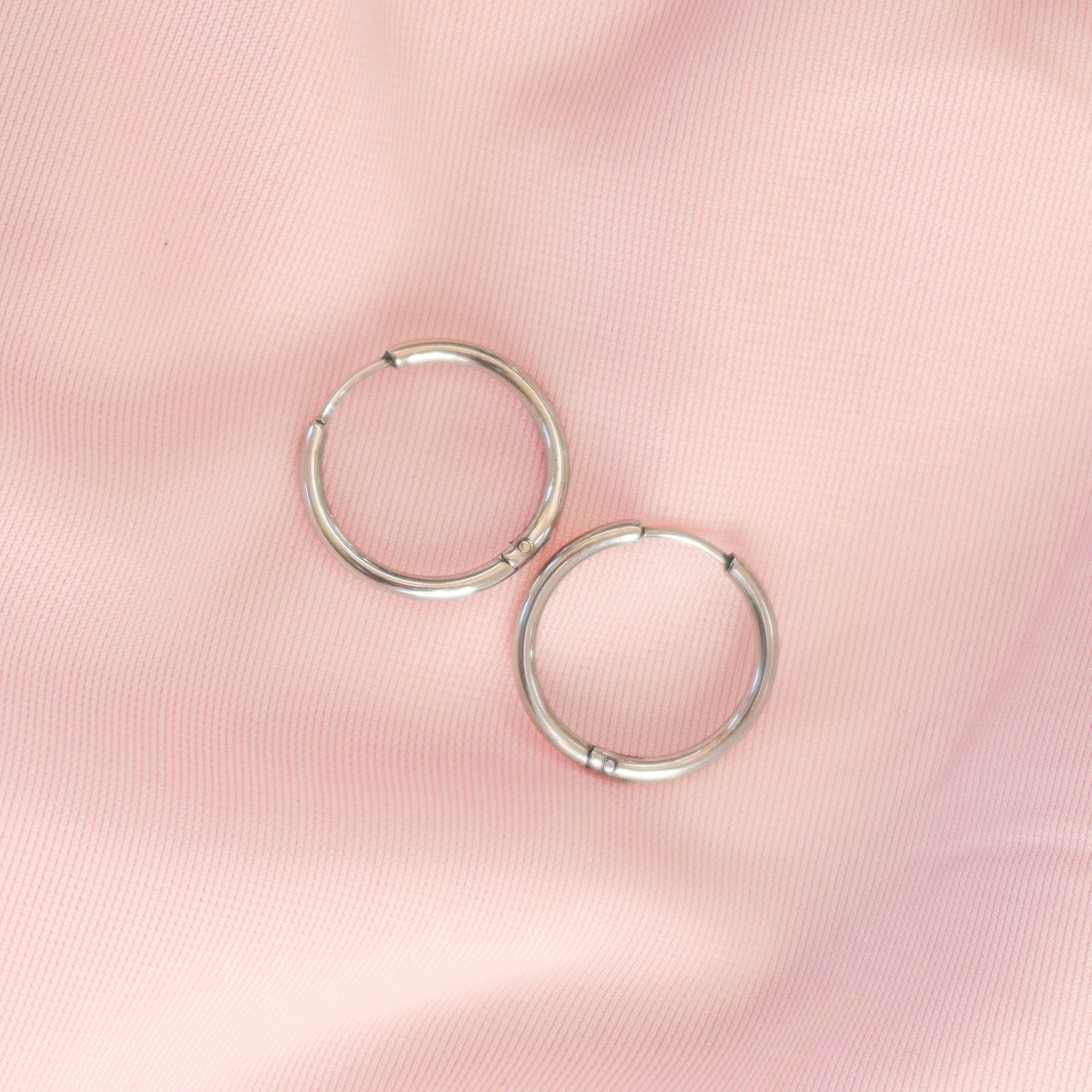 "Stackers" Silver Hoop Earrings