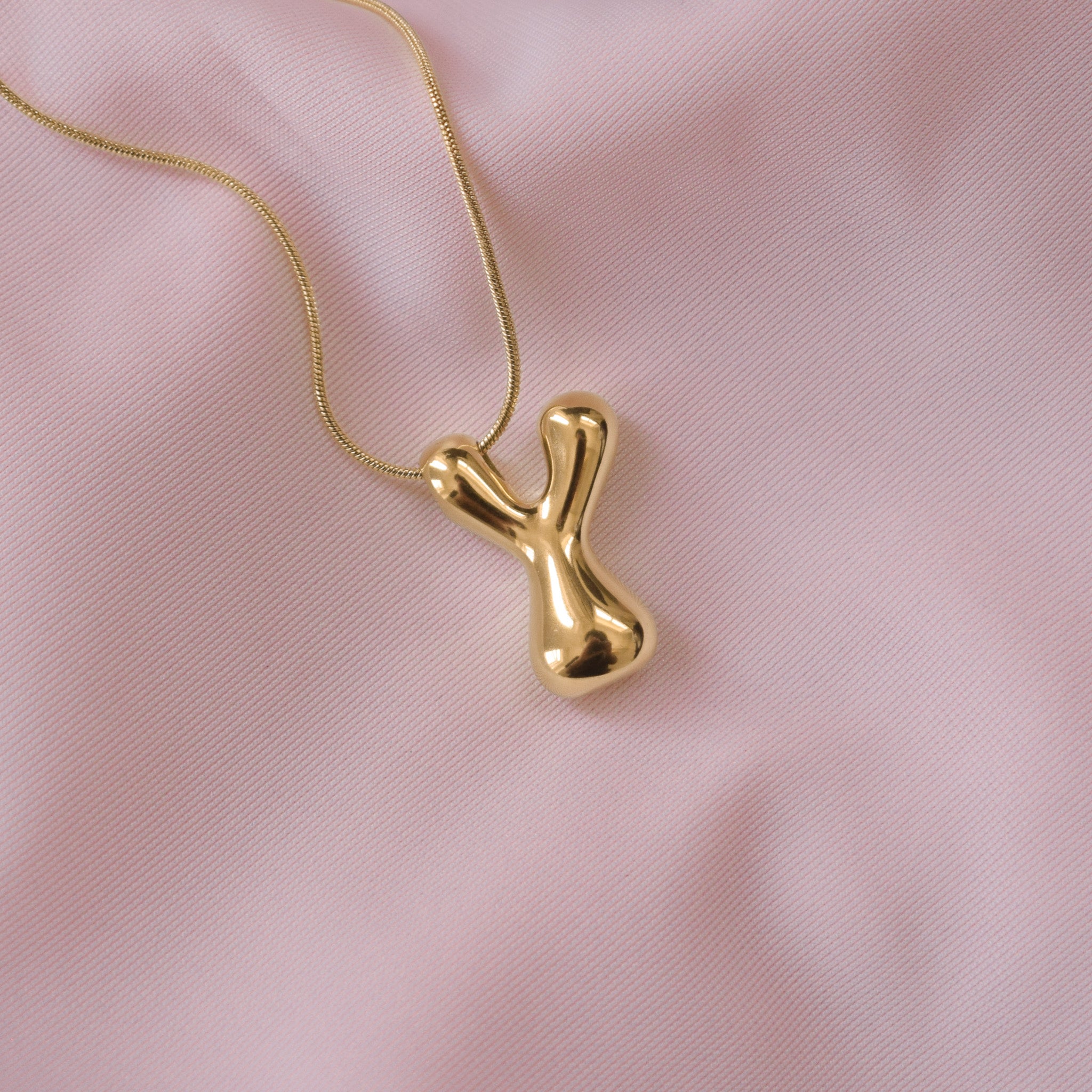 “Jazzy” Bubble Letter Necklace