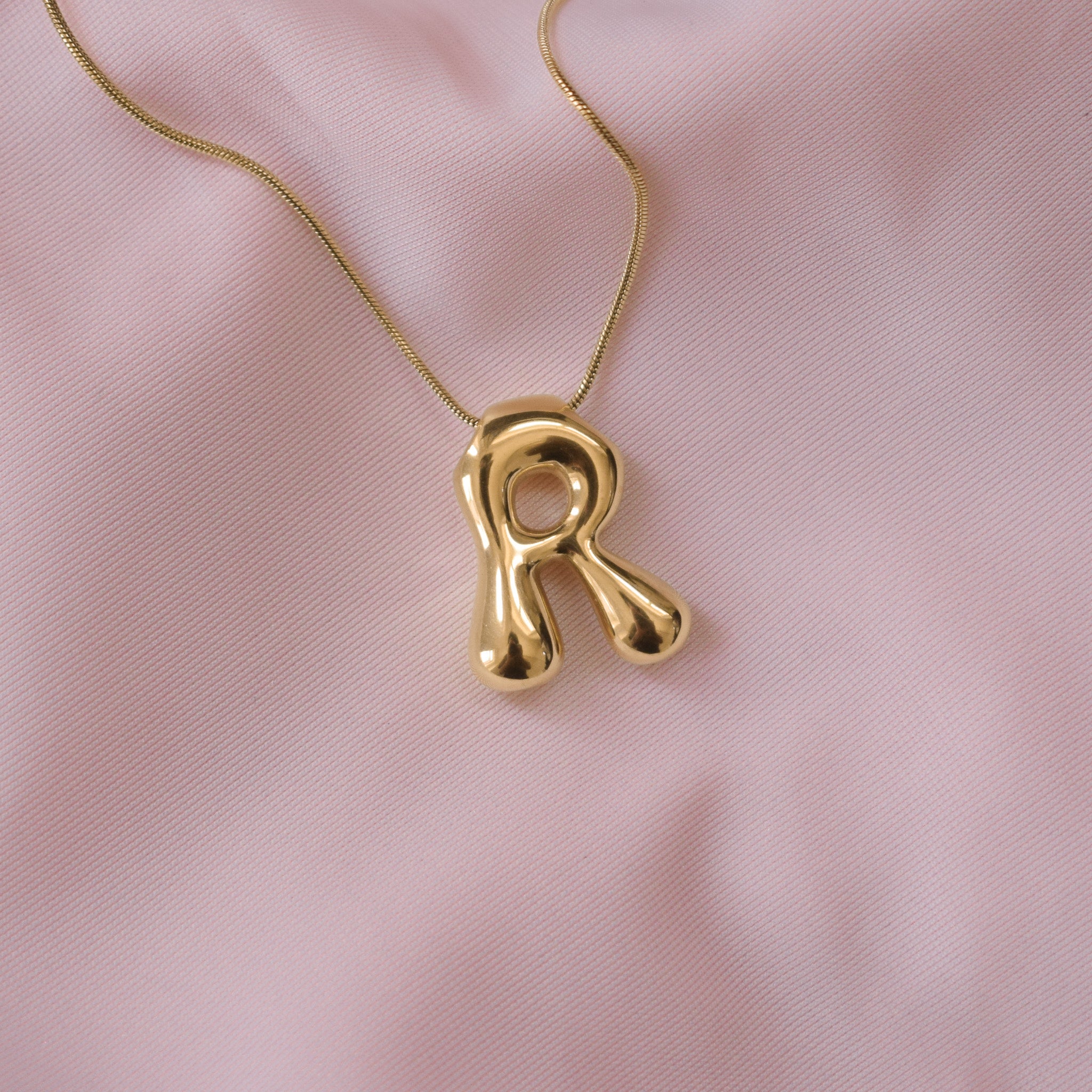 “Jazzy” Bubble Letter Necklace