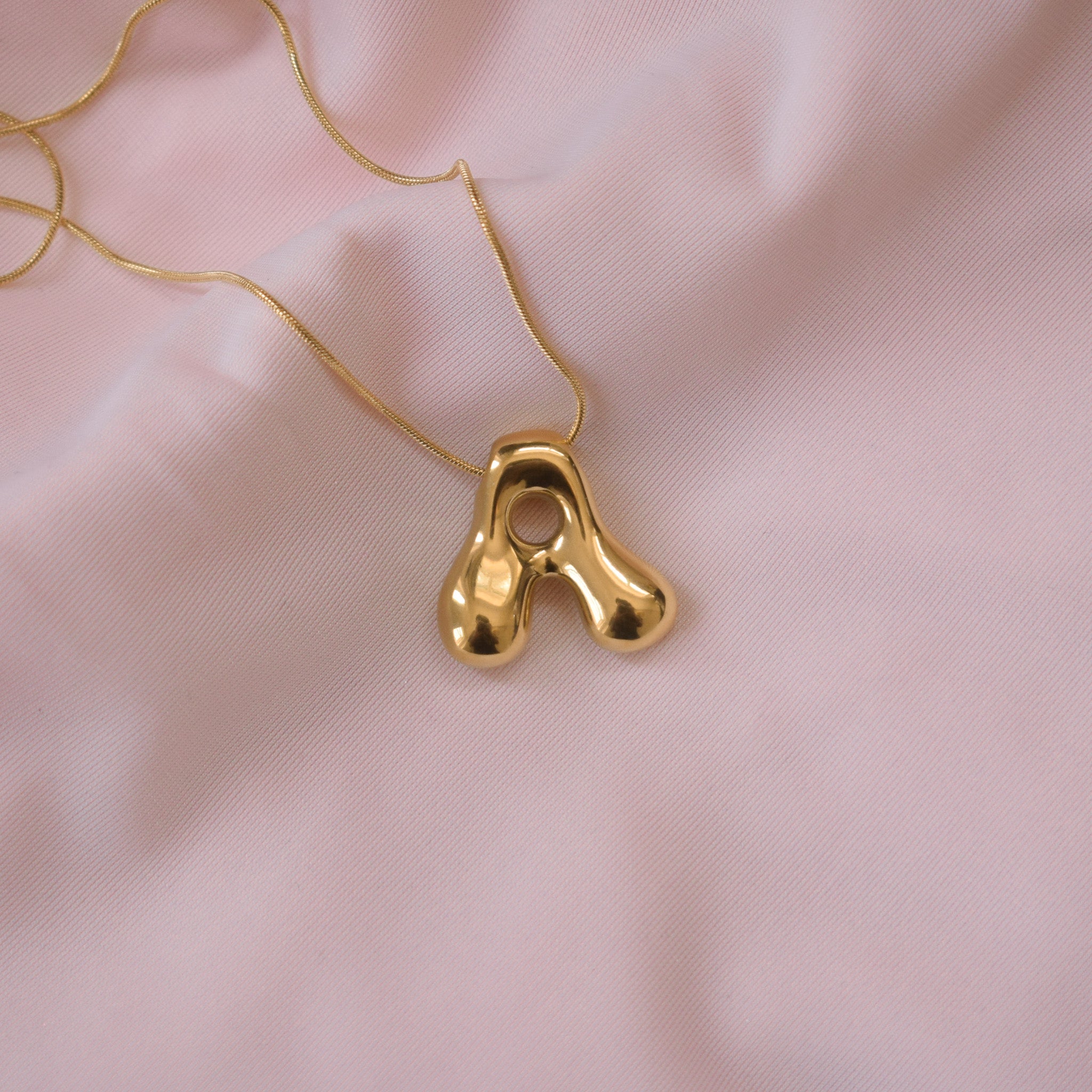 “Jazzy” Bubble Letter Necklace