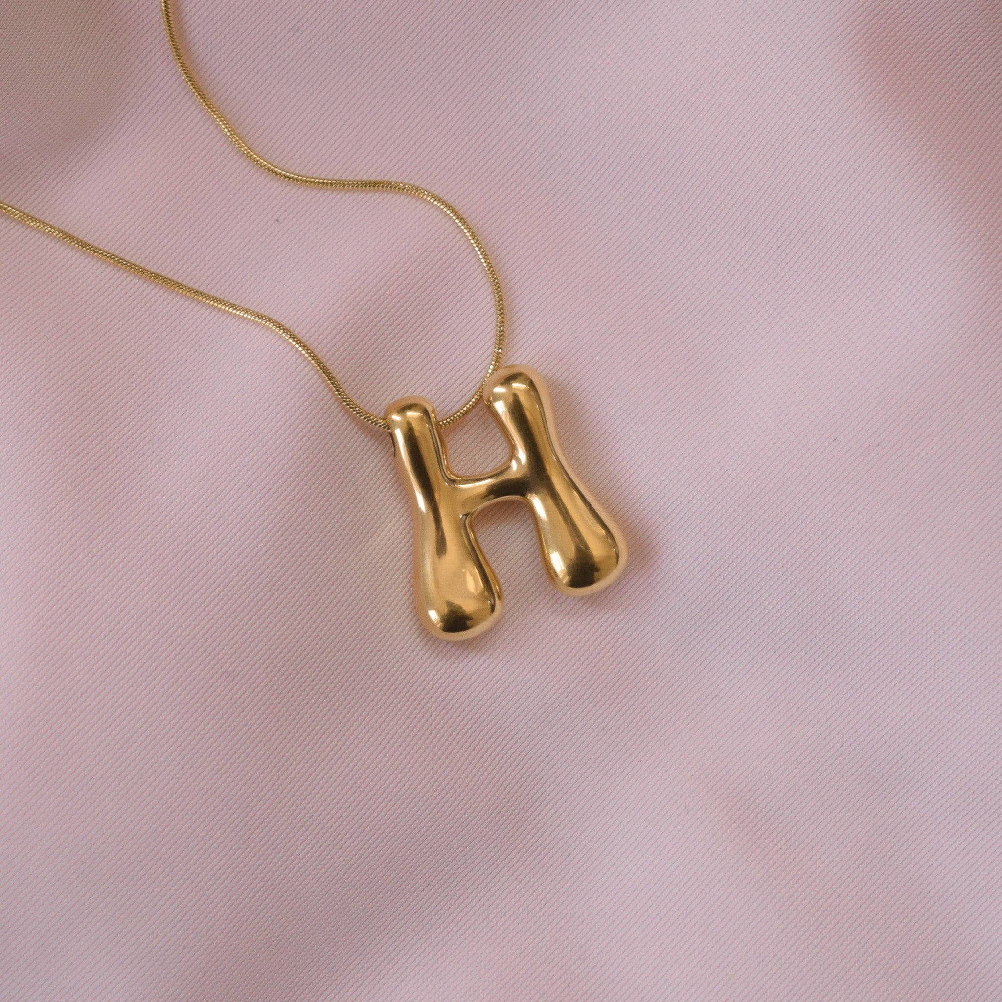 “Jazzy” Bubble Letter Necklace
