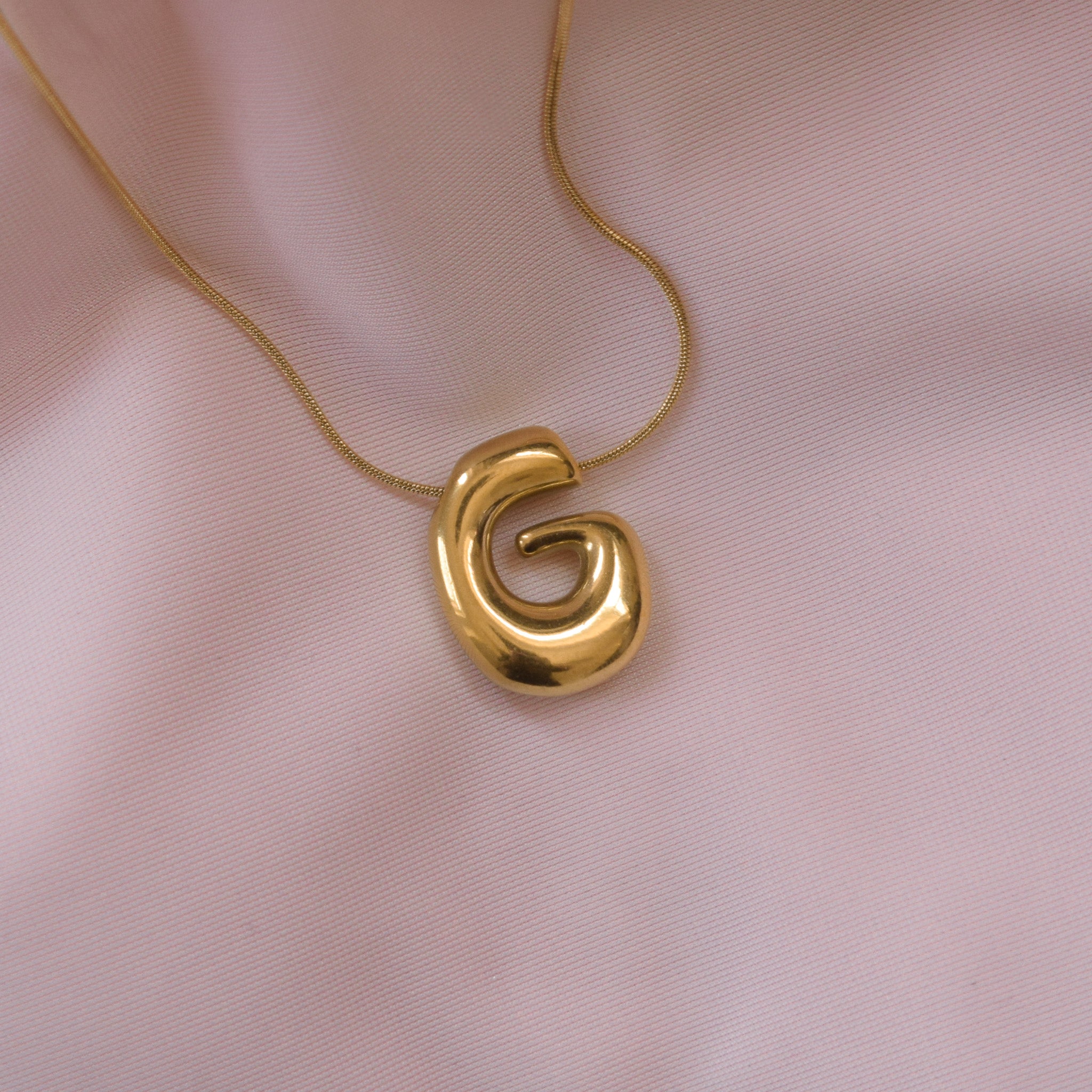 “Jazzy” Bubble Letter Necklace