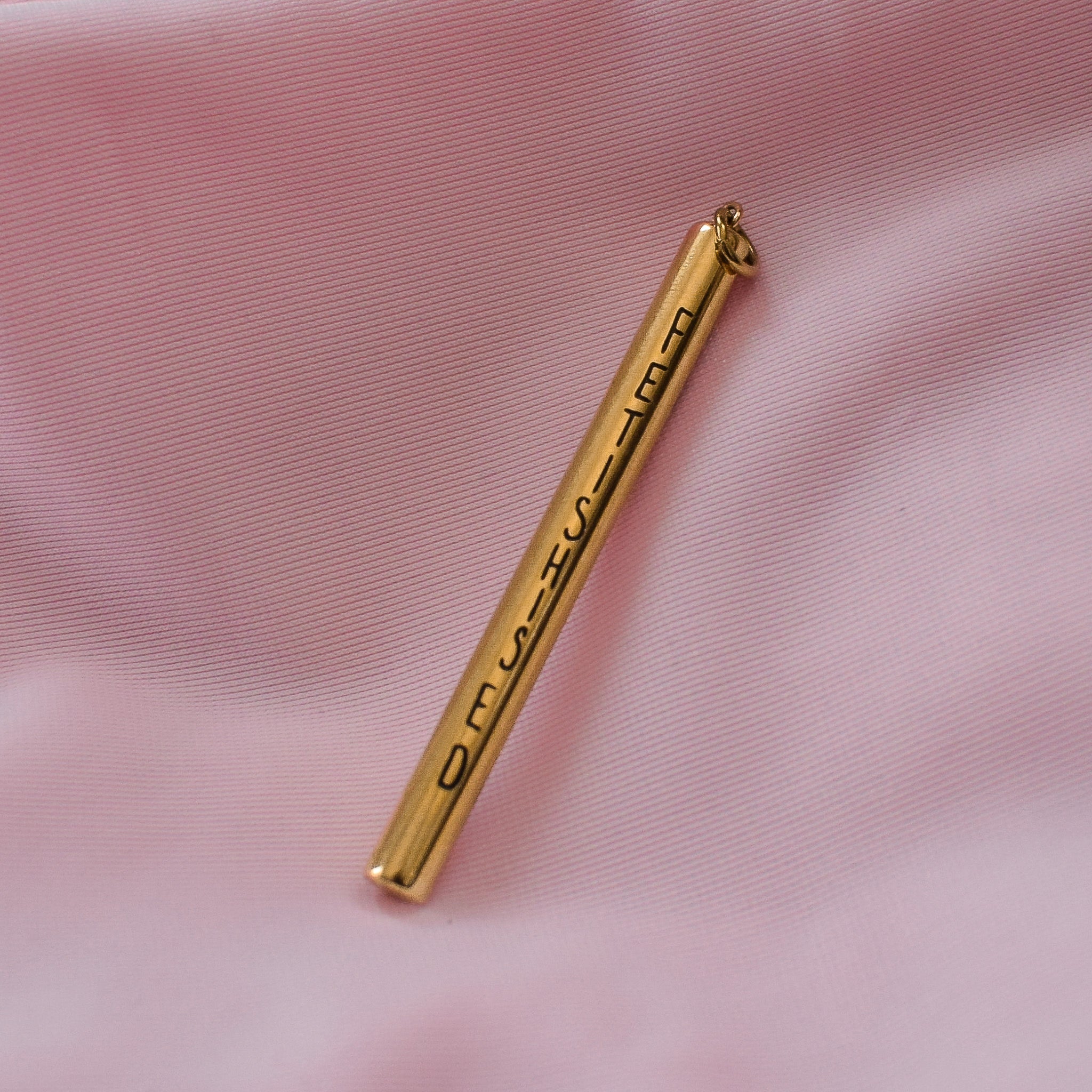 Engraved Cylinder Charm