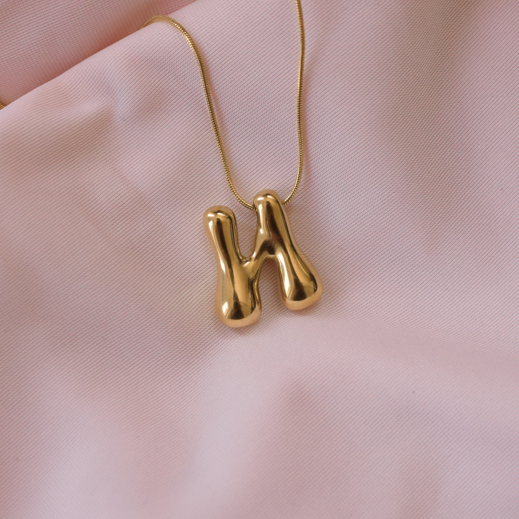 “Jazzy” Bubble Letter Necklace
