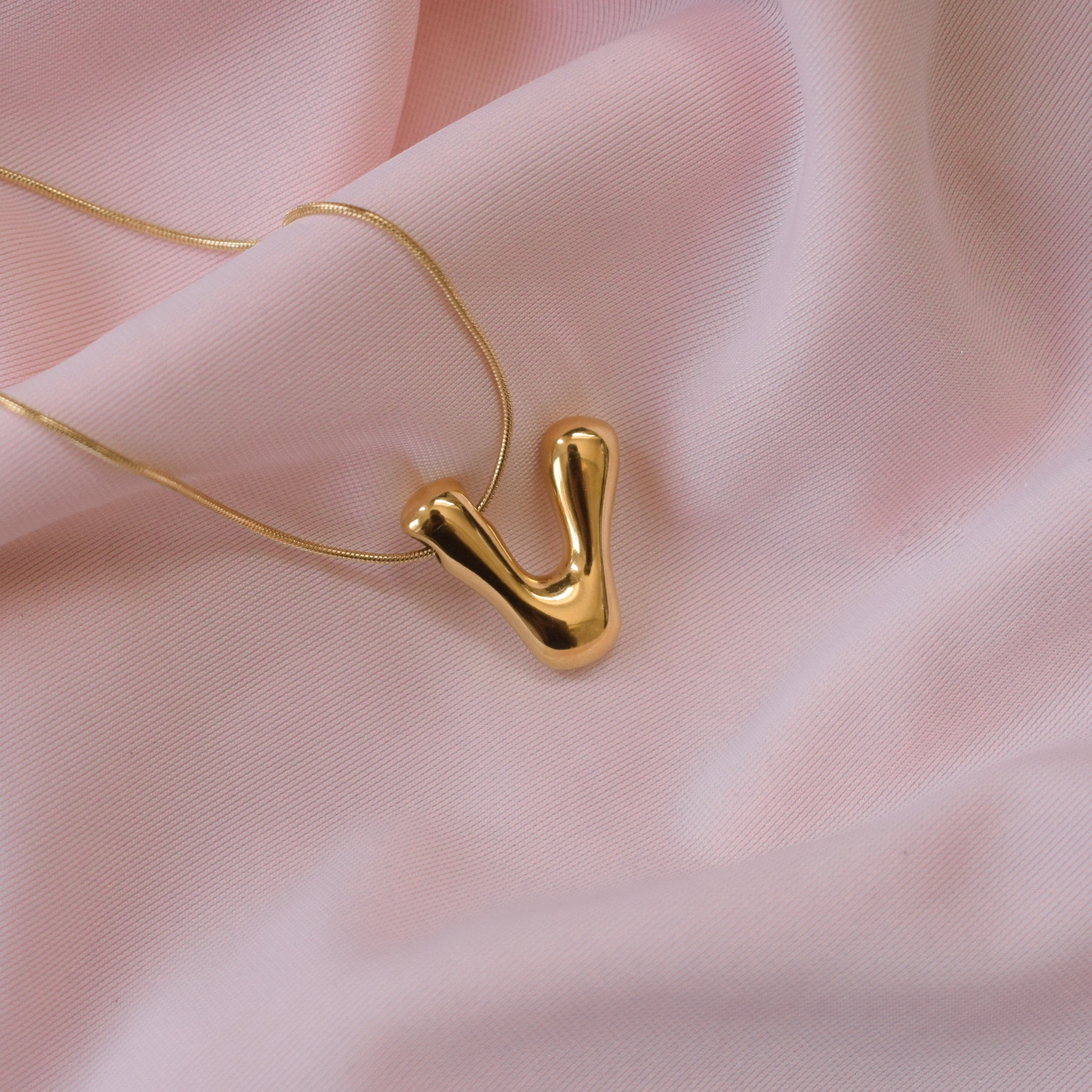 “Jazzy” Bubble Letter Necklace