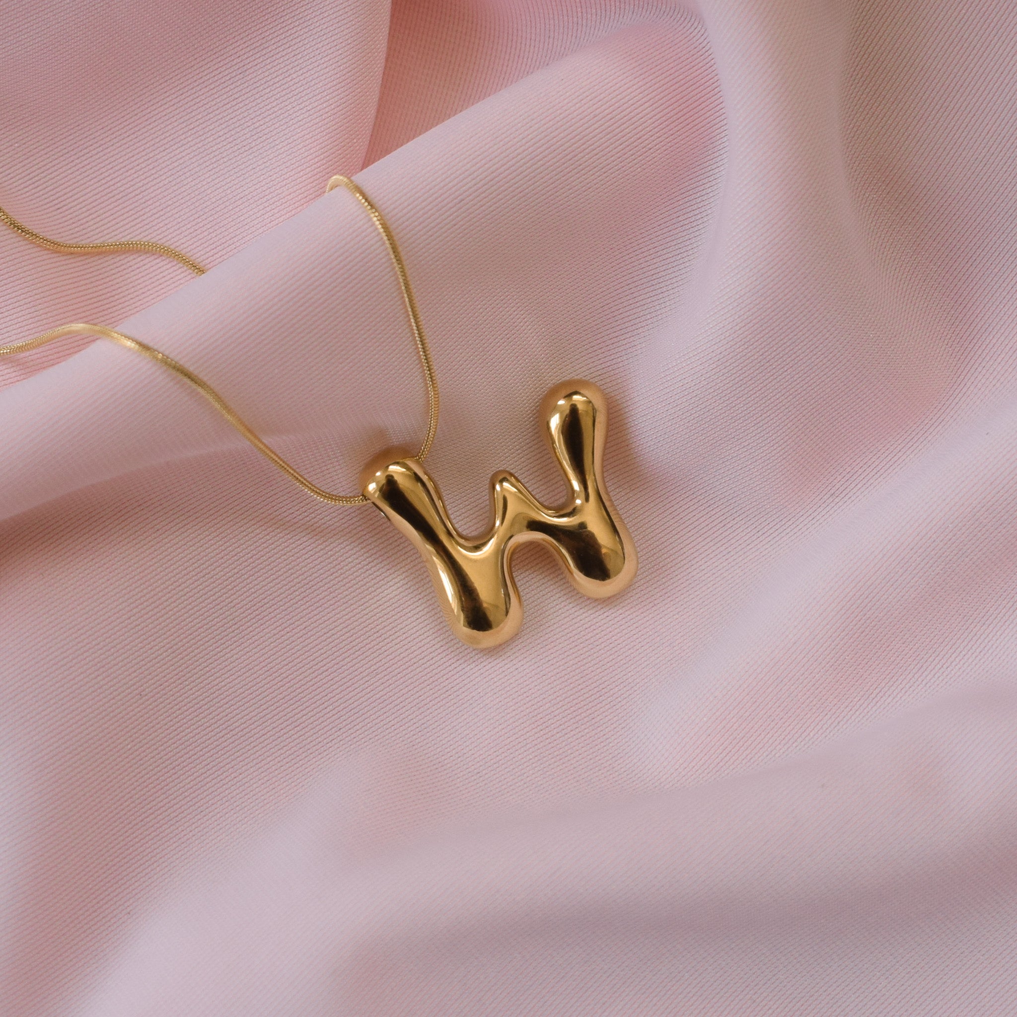 “Jazzy” Bubble Letter Necklace