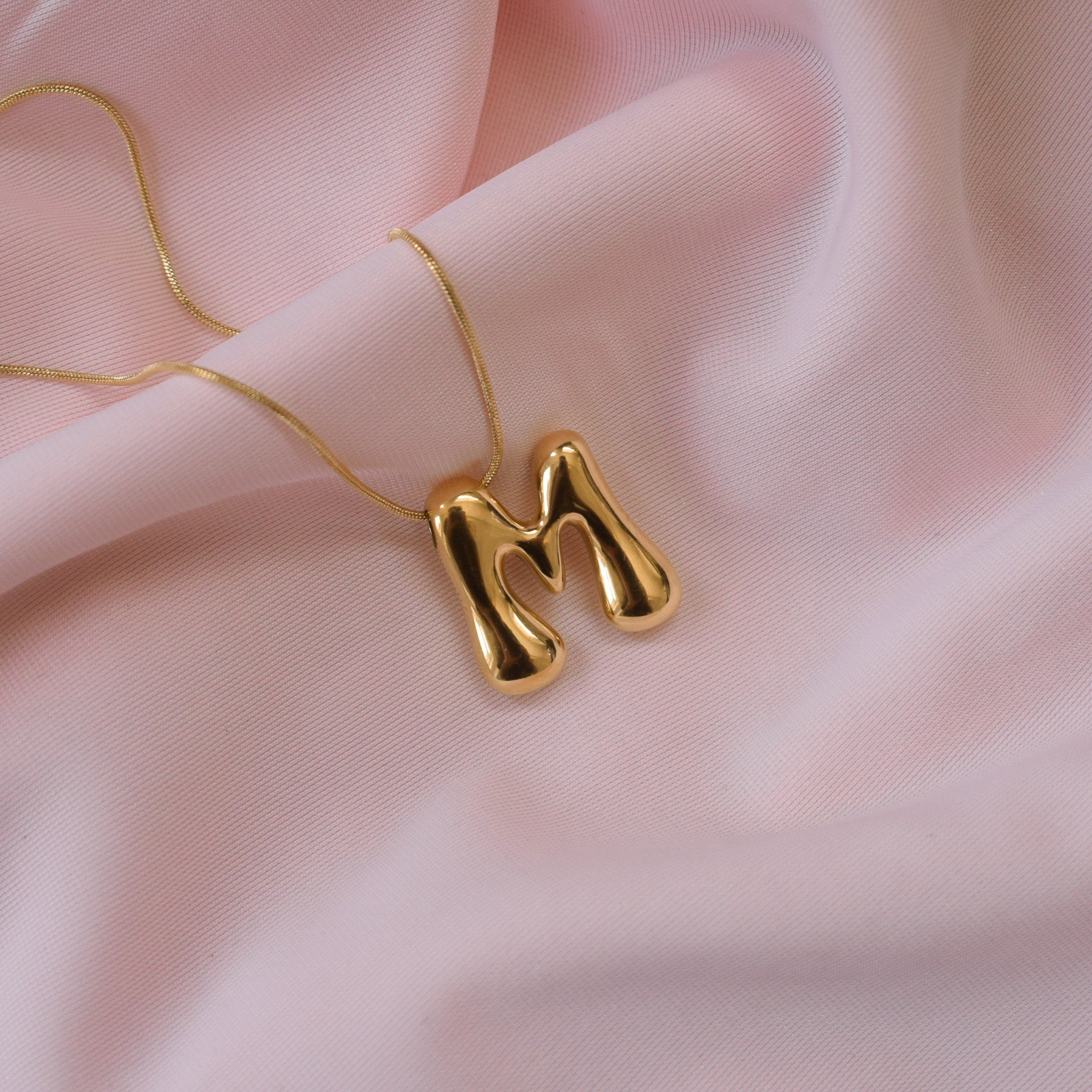 “Jazzy” Bubble Letter Necklace