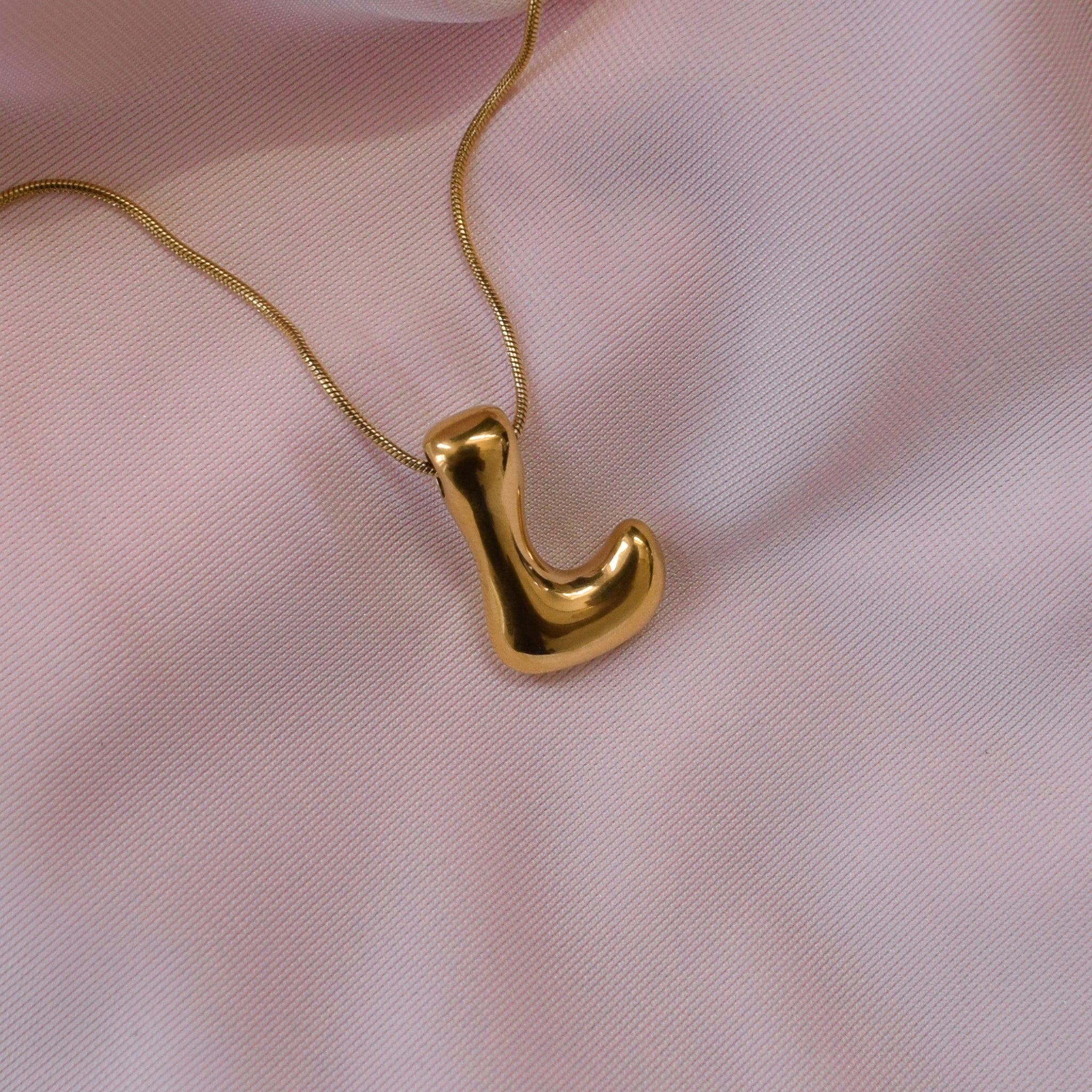 “Jazzy” Bubble Letter Necklace